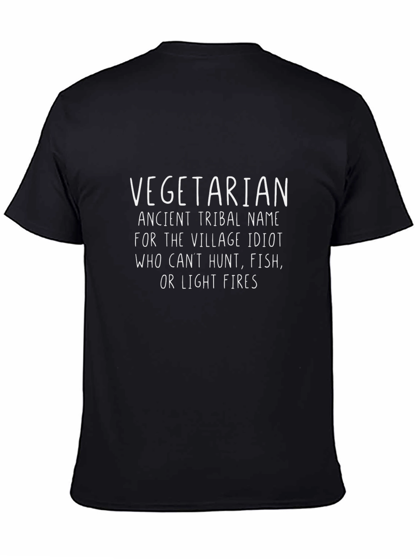 Vegetarian Village Idiot Graphic T-Shirt