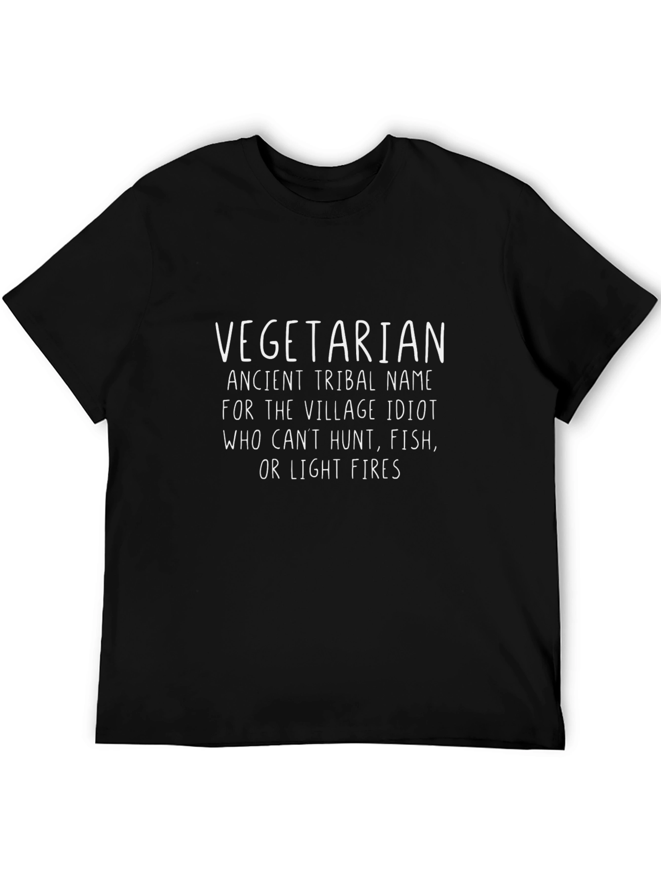 Vegetarian Village Idiot Graphic T-Shirt