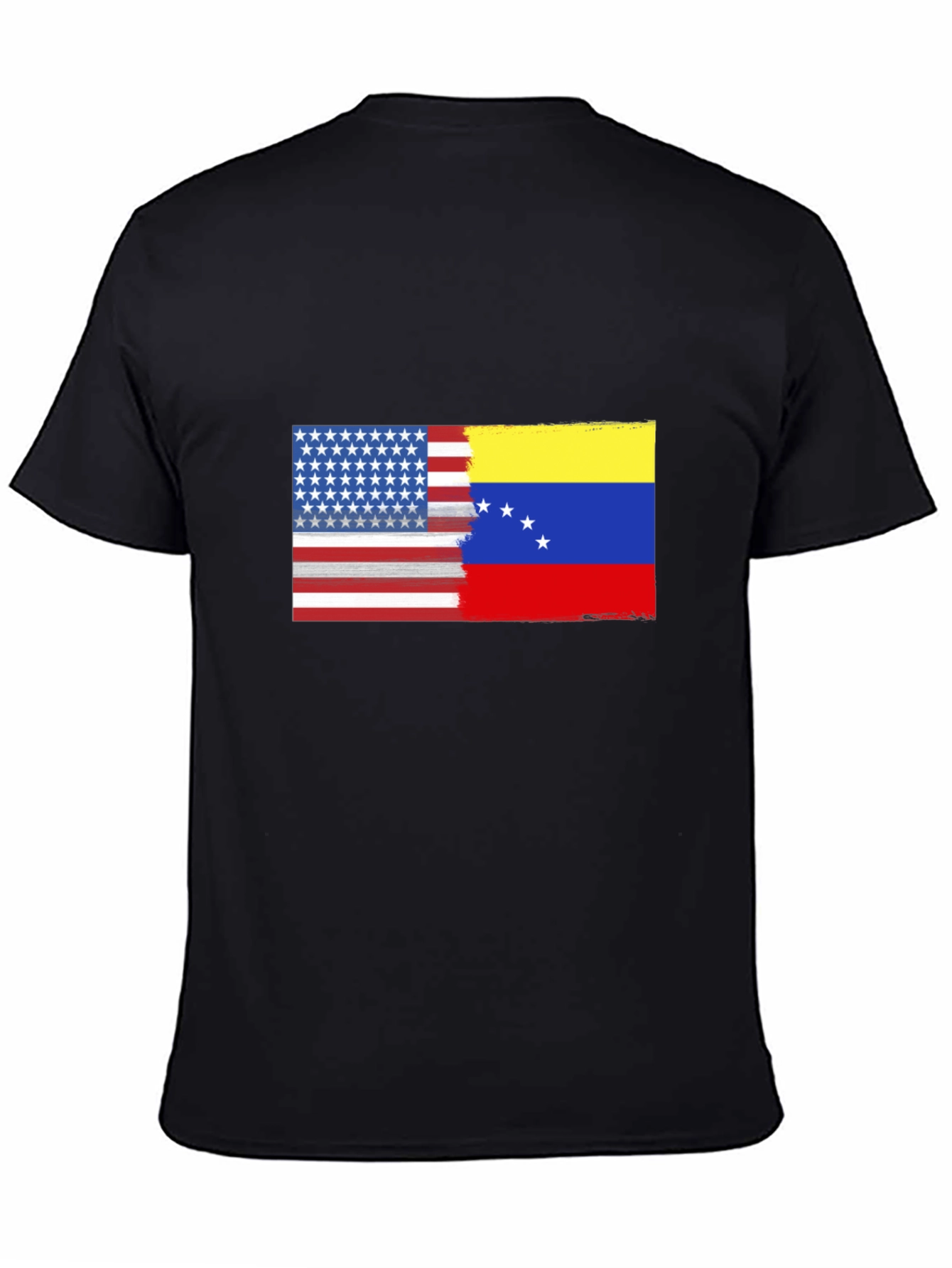 USA & Venezuela Flag Graphic T-Shirt