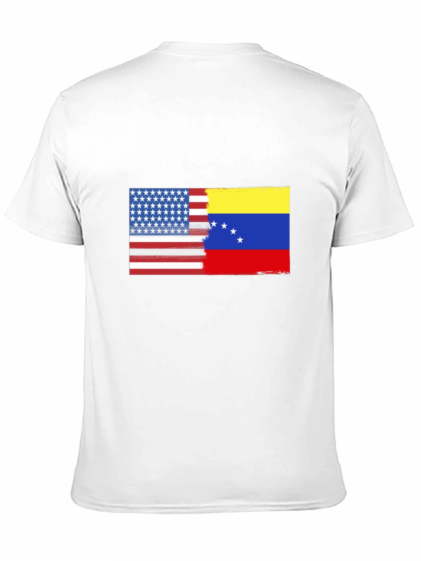 USA & Venezuela Flag Graphic T-Shirt