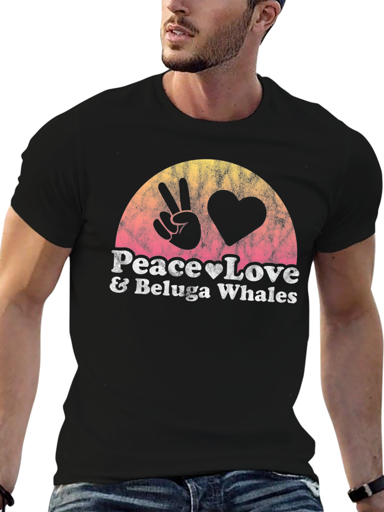 Peace Love & Beluga Whales T-Shirt