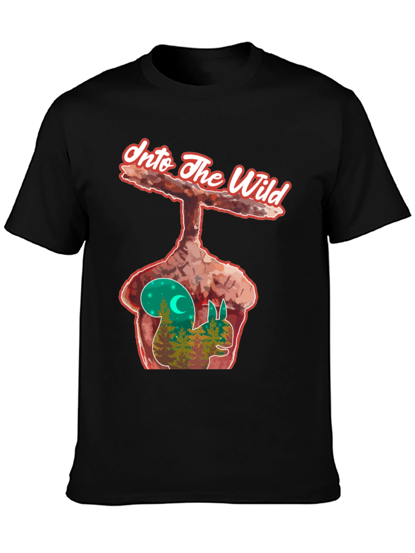 Into the Wild Squirrel Graphic Tee