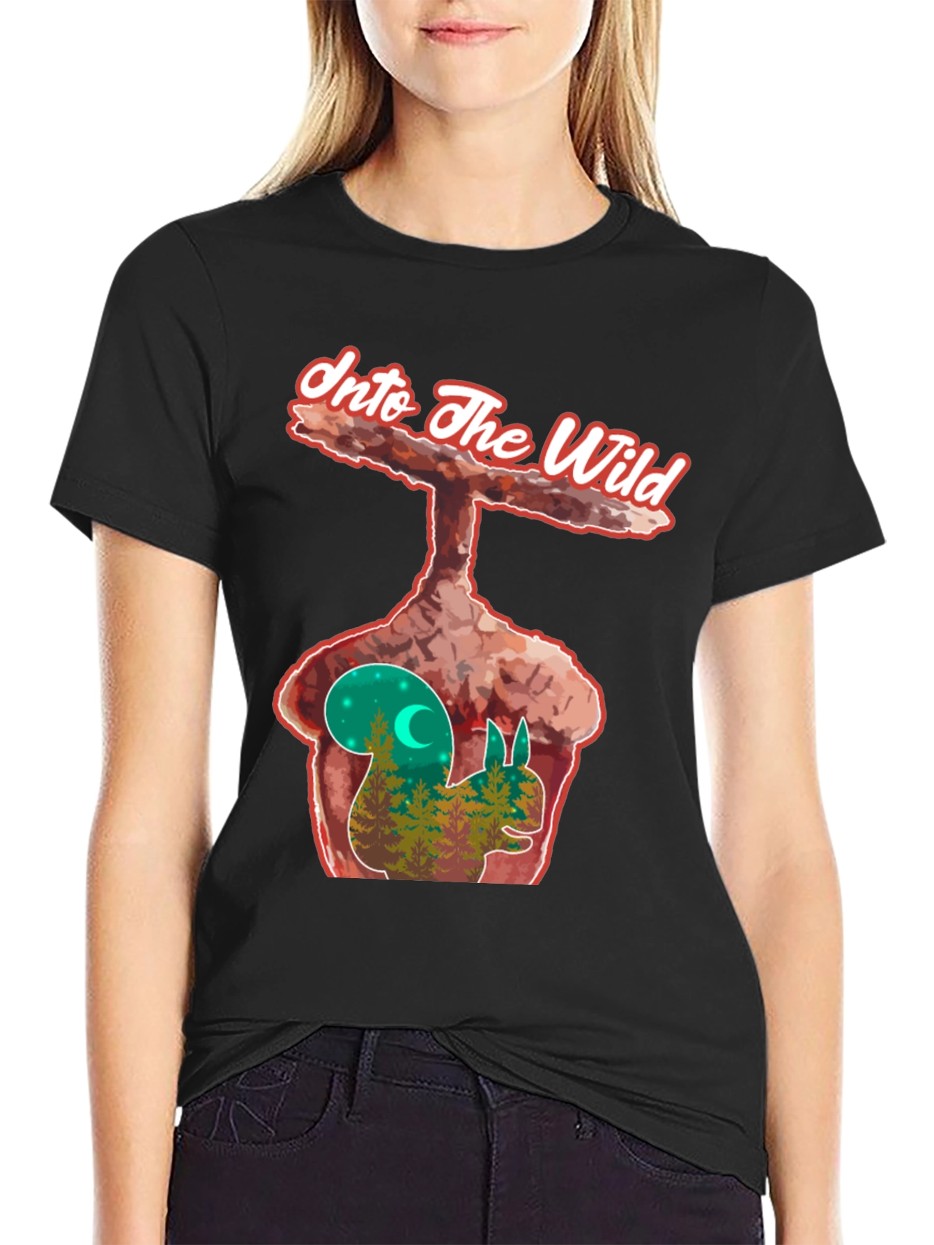 Into the Wild Squirrel Graphic Tee