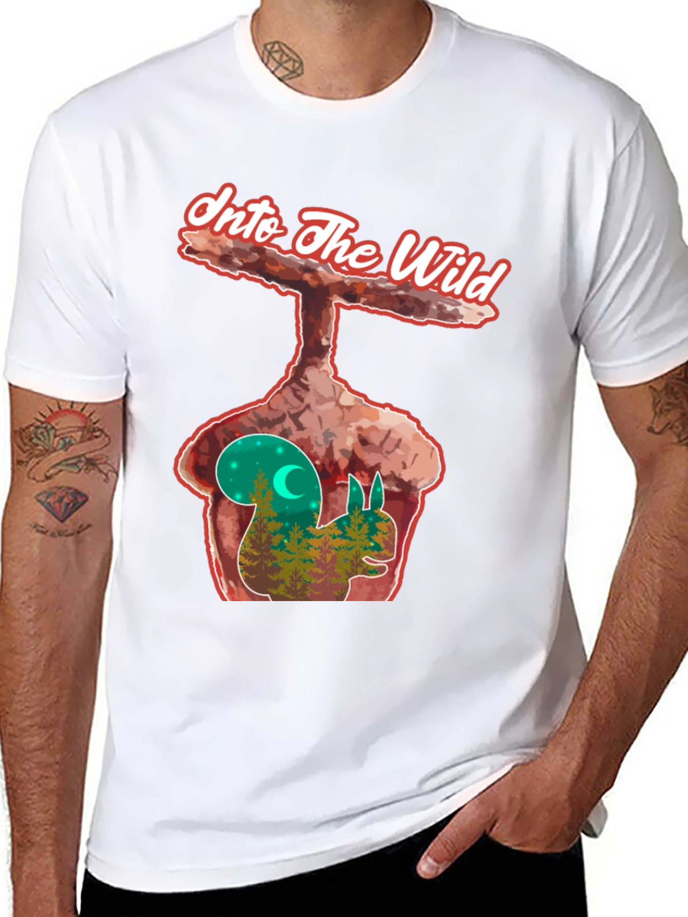 Into the Wild Squirrel Graphic Tee