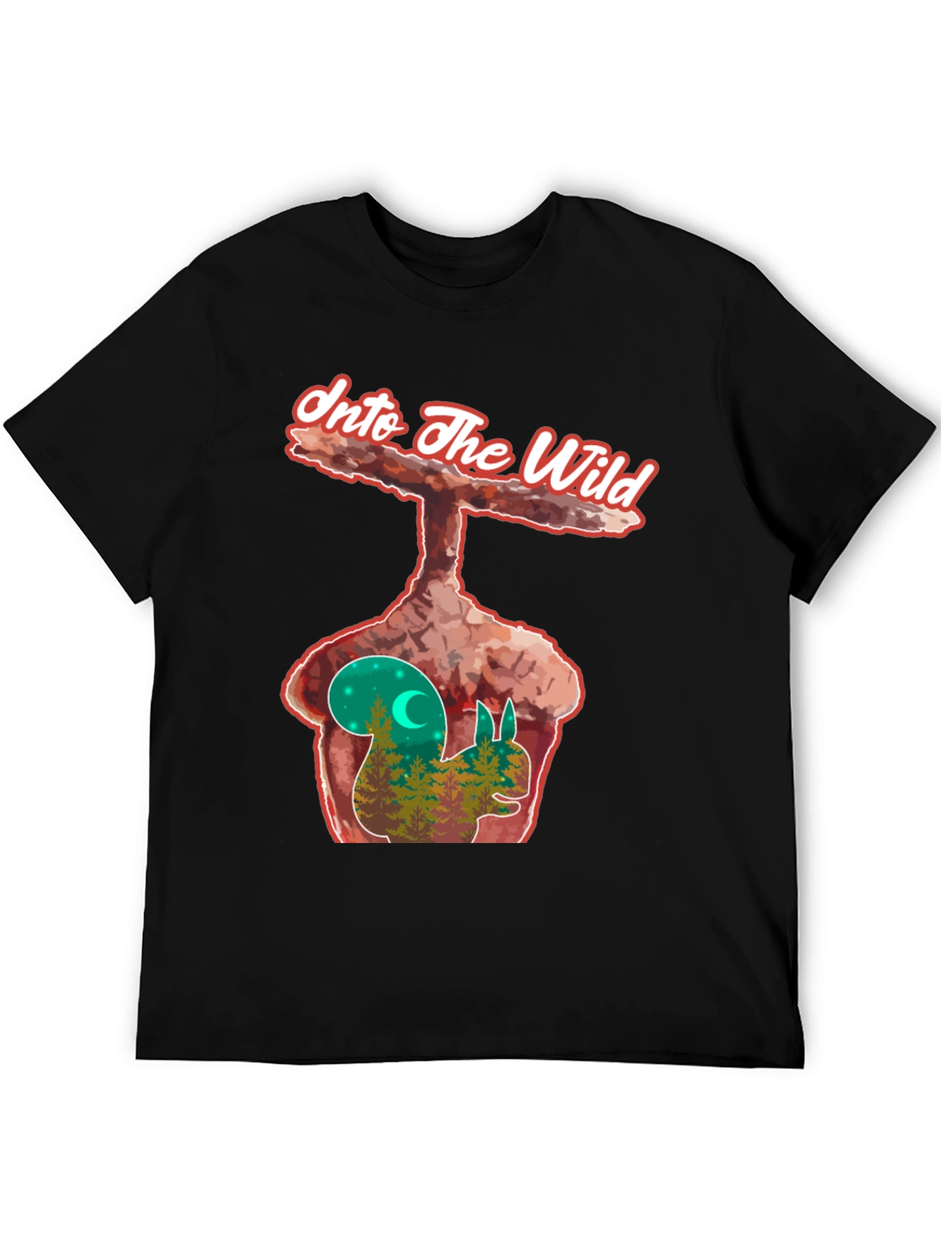 Into the Wild Squirrel Graphic Tee