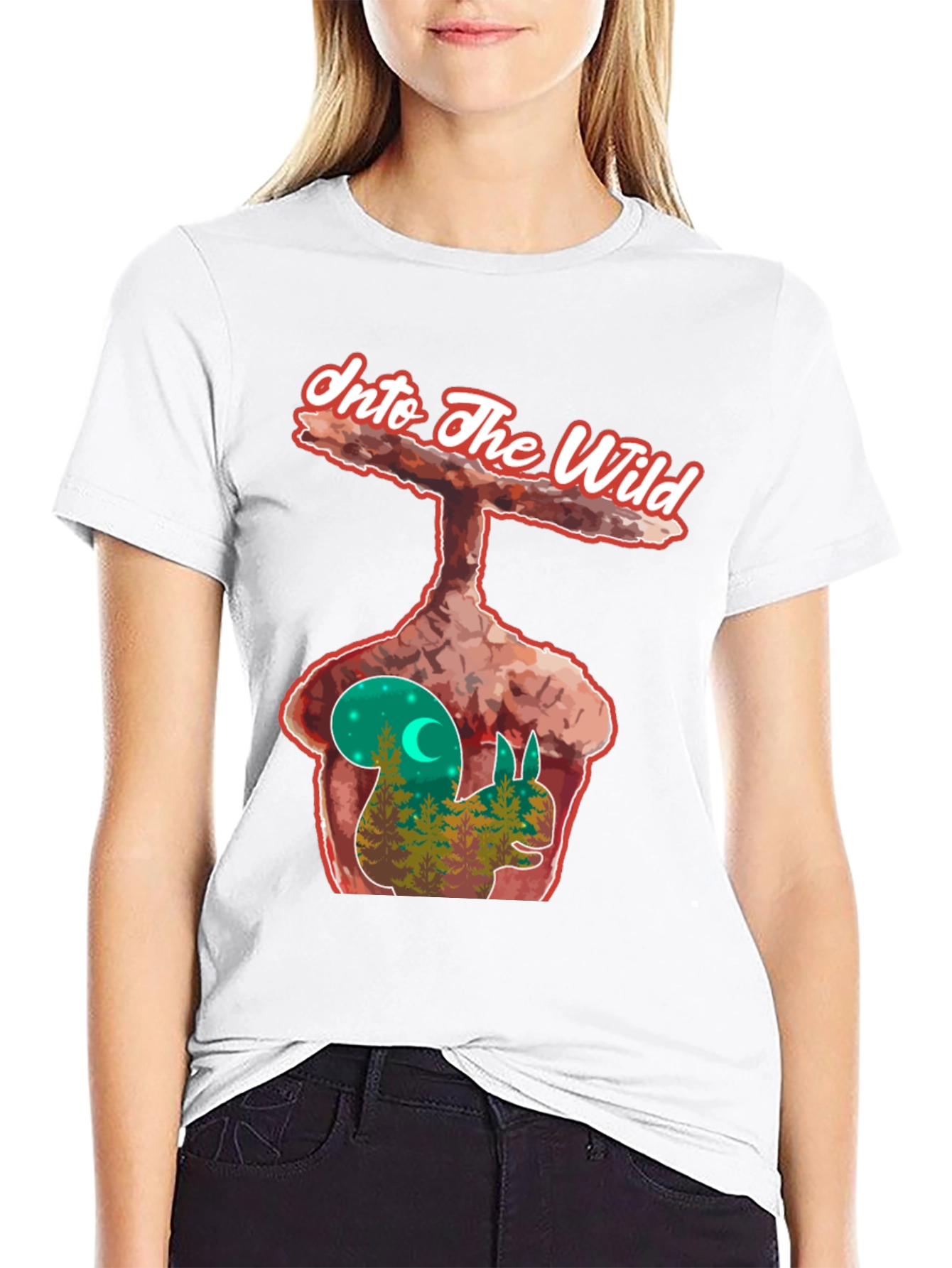 Into the Wild Squirrel Graphic Tee