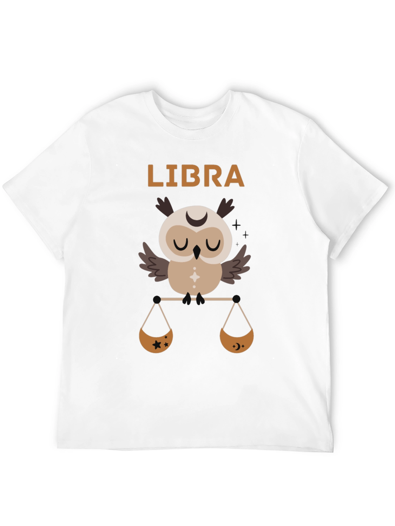 Libra Zodiac Owl T-Shirt - Astrology Sign Tee