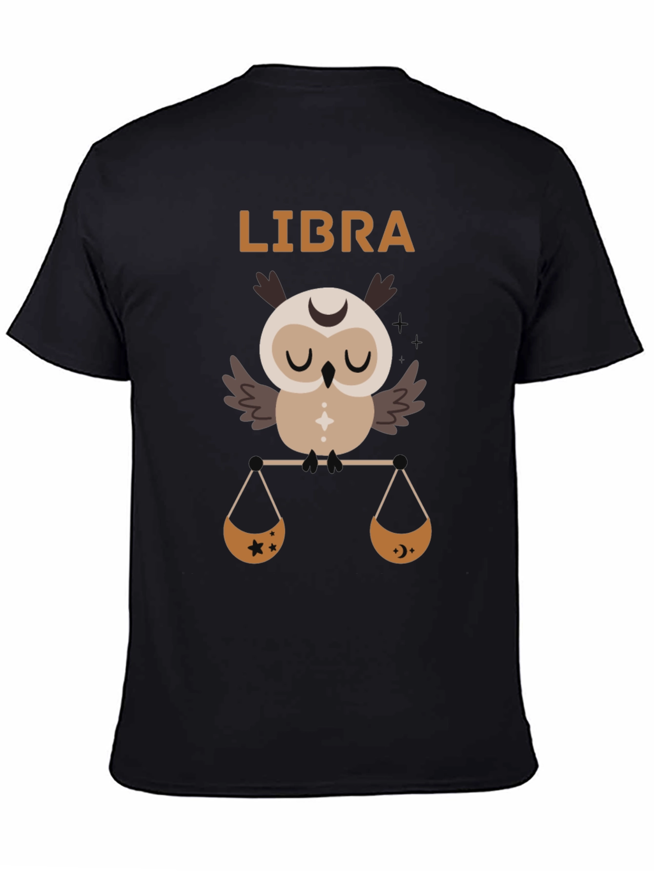 Libra Zodiac Owl T-Shirt - Astrology Sign Tee