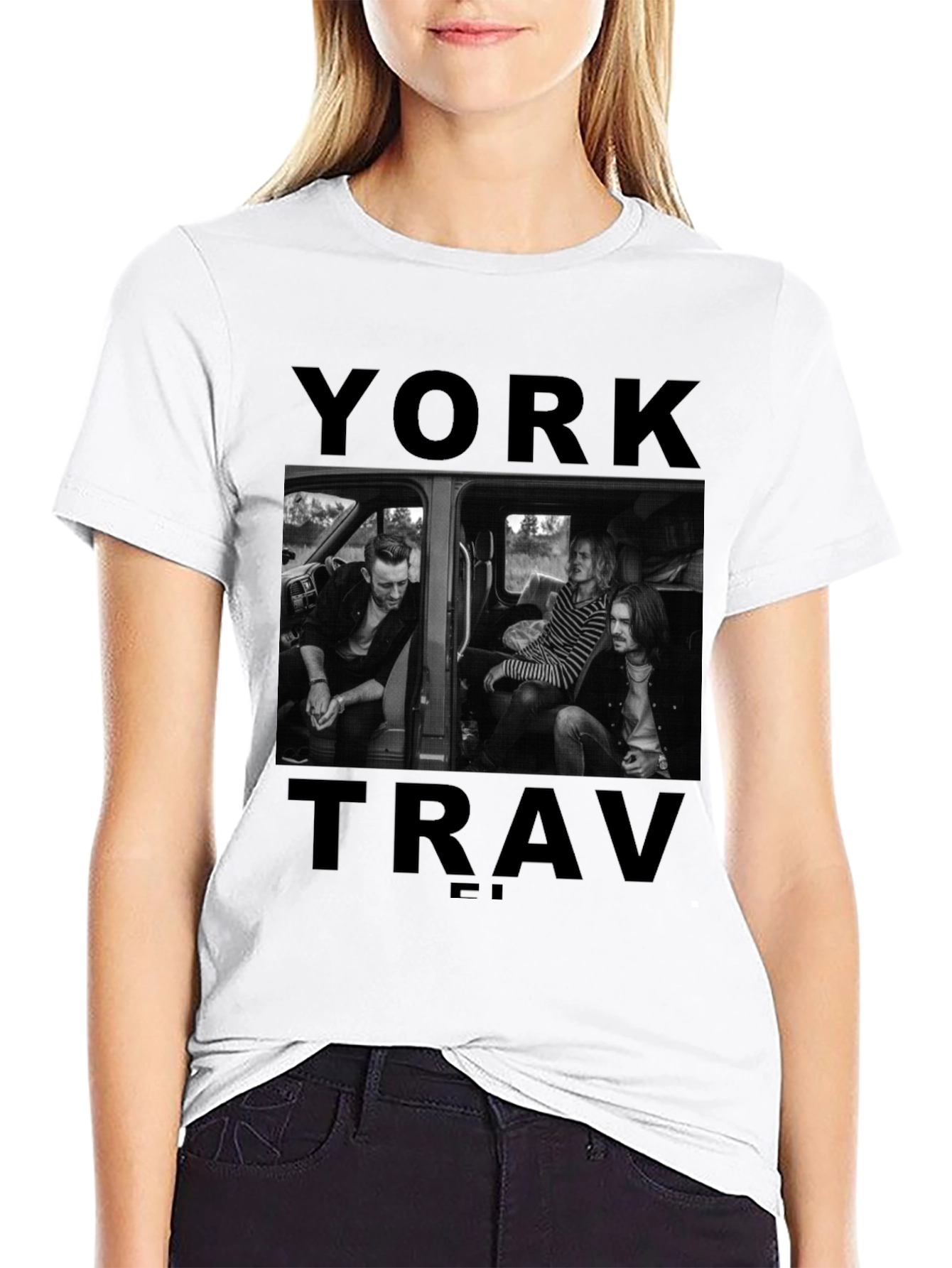 York Trav T-Shirt: Stylish Band Tee