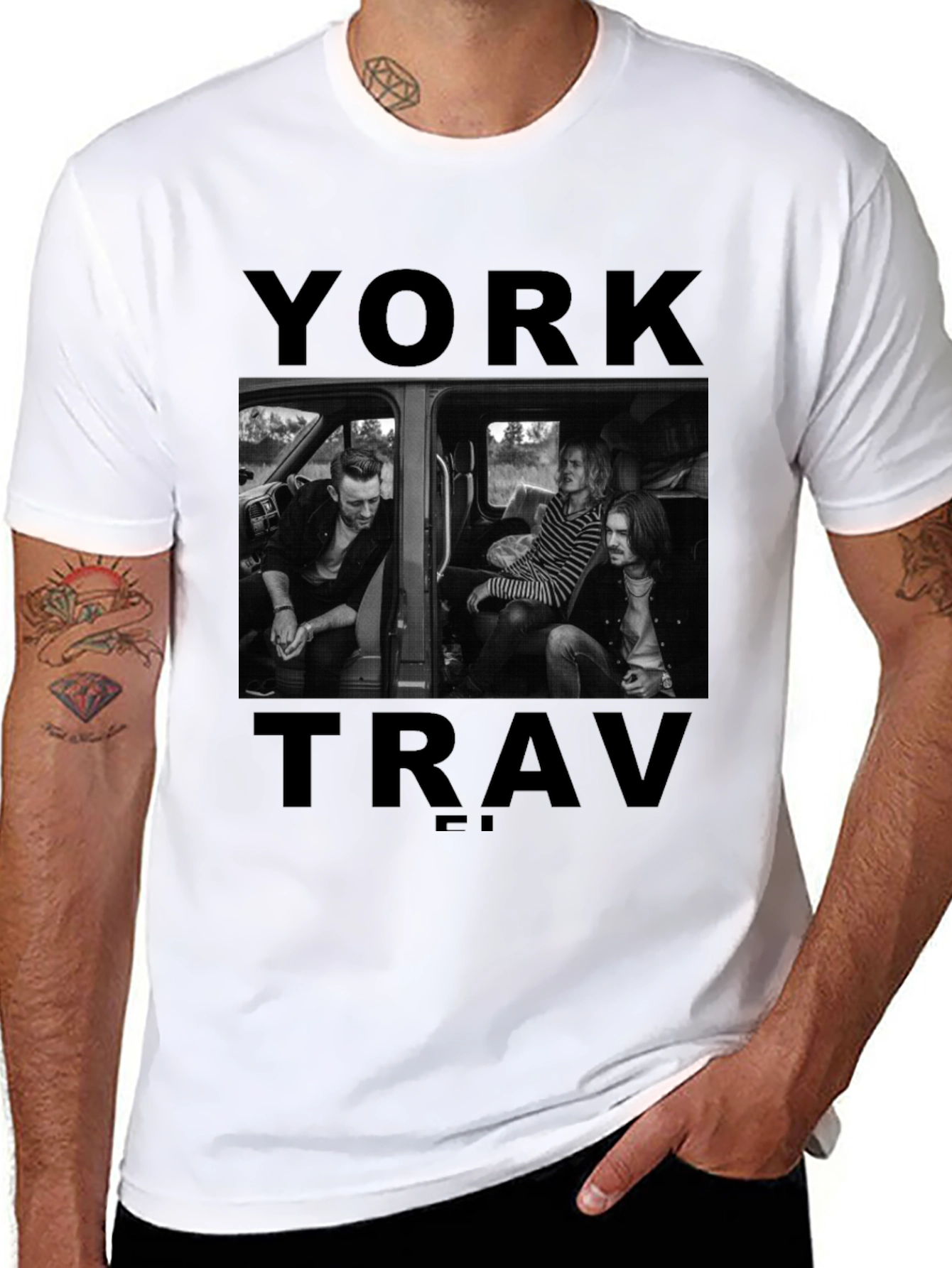 York Trav T-Shirt: Stylish Band Tee