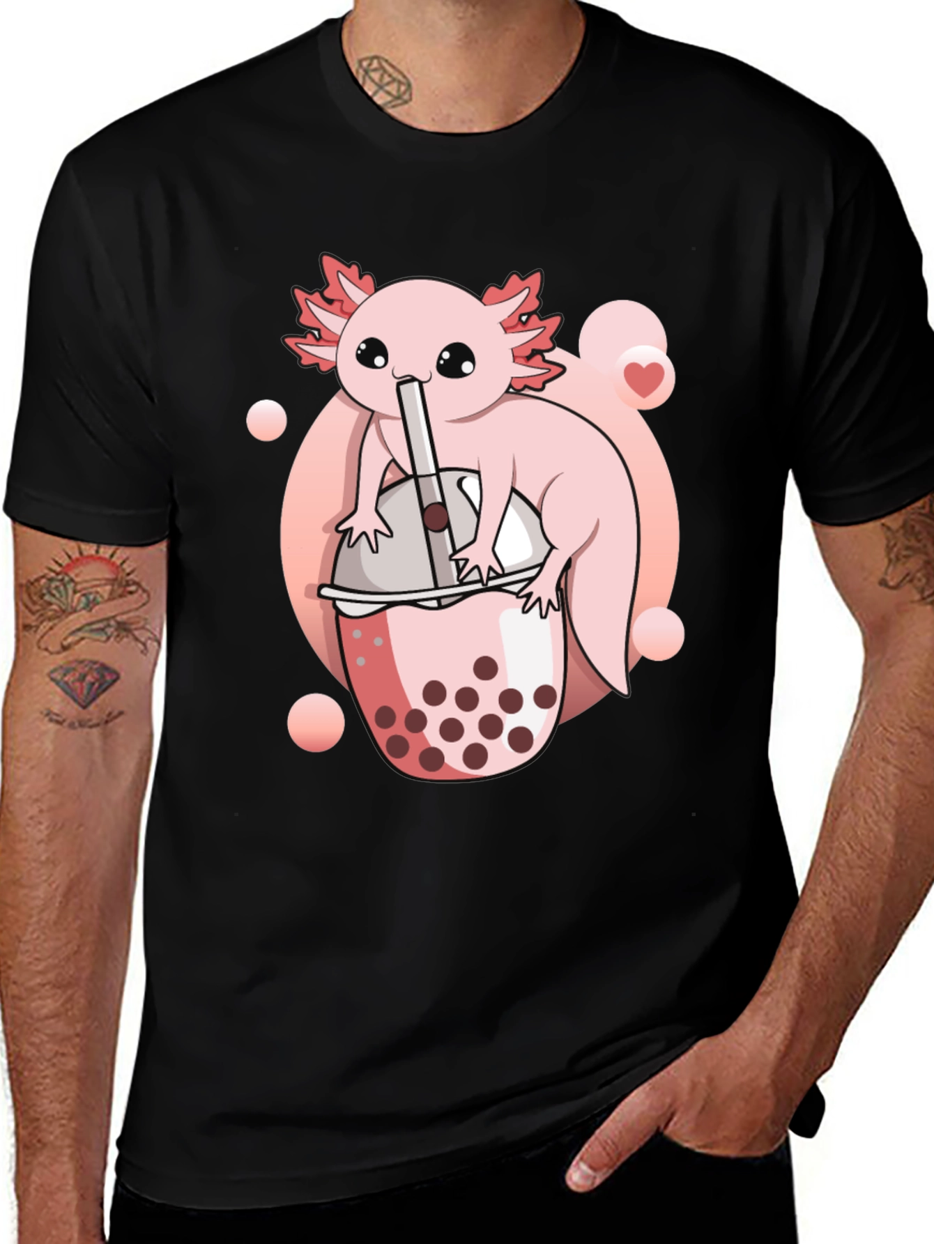 Axolotl Boba Tea Graphic Tee