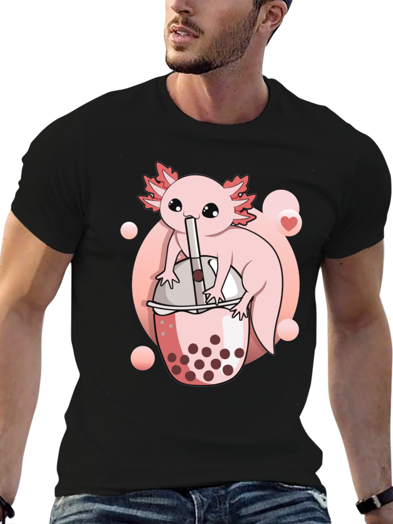 Axolotl Boba Tea Graphic Tee