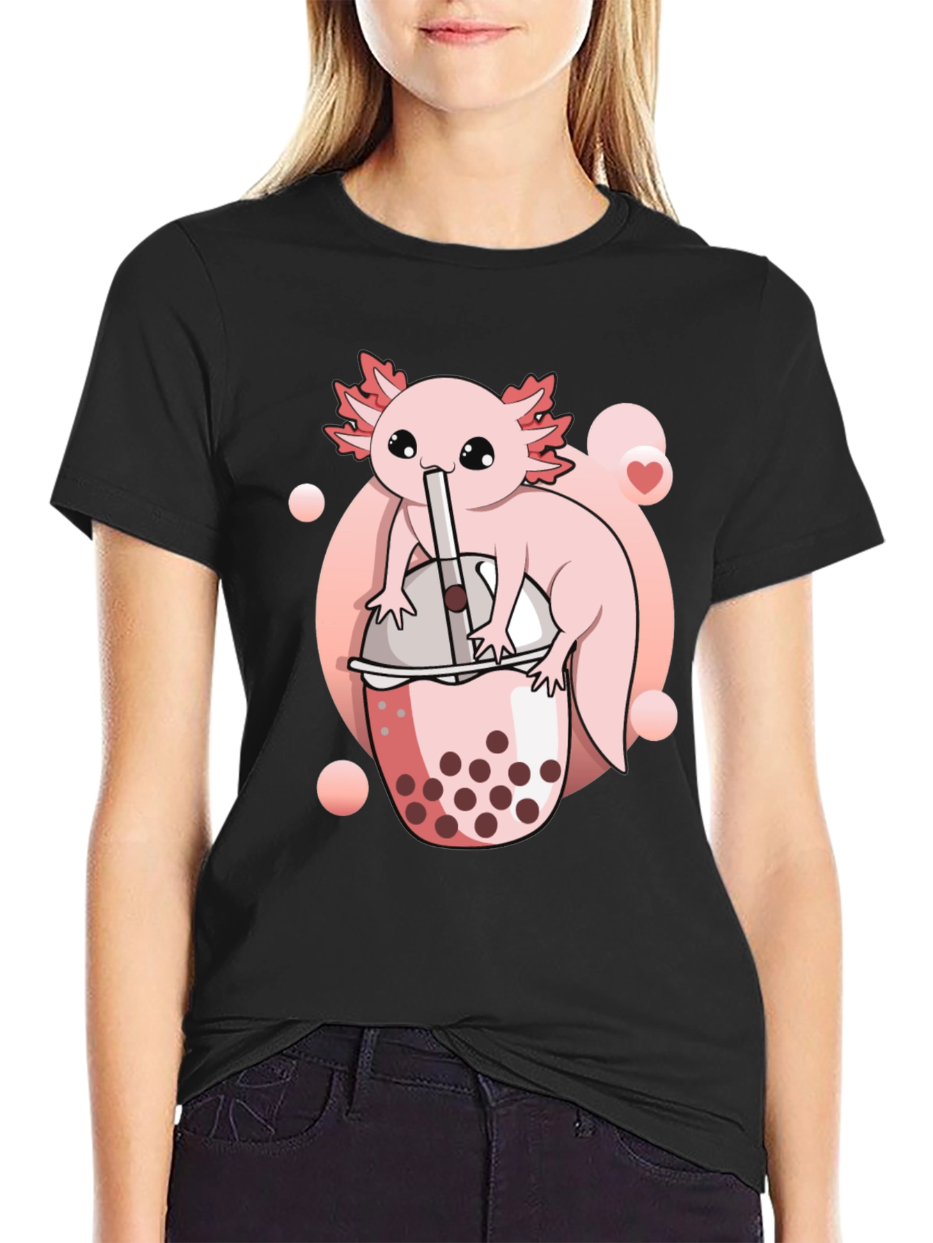 Axolotl Boba Tea Graphic Tee