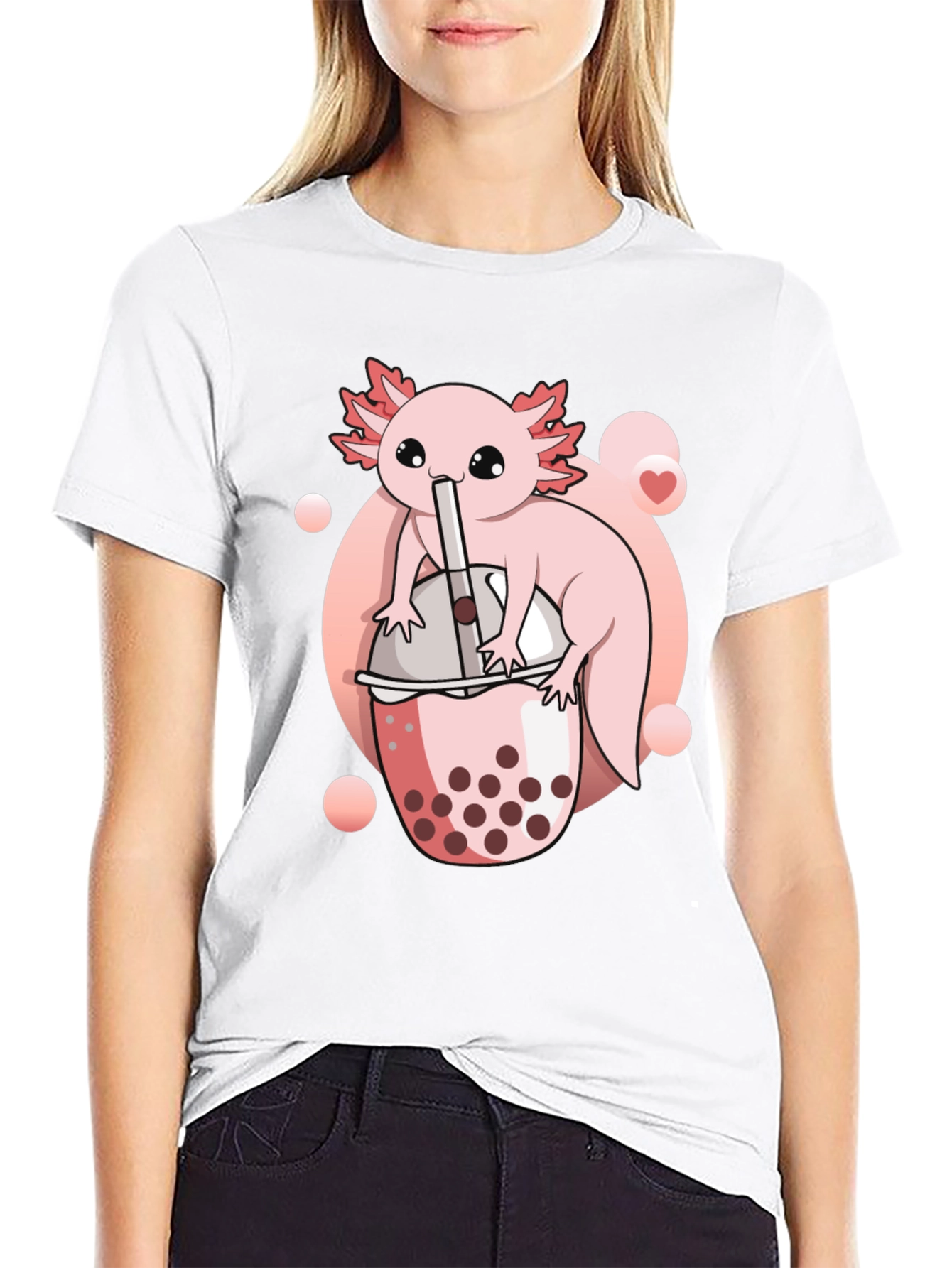 Axolotl Boba Tea Graphic Tee