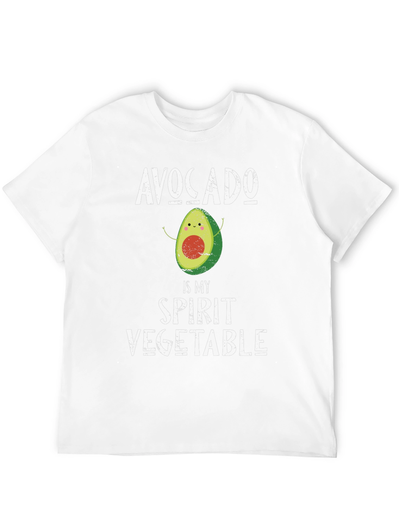 Avocado Spirit Vegetable Graphic T-Shirt