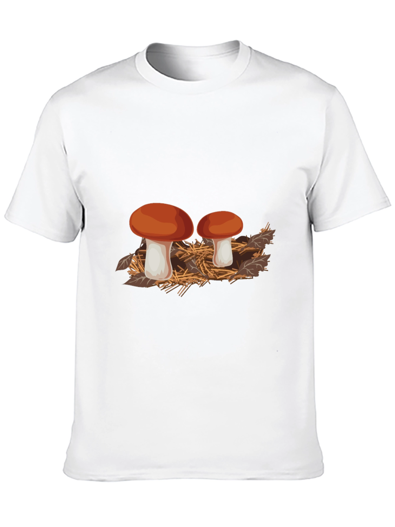Mushroom Graphic Black T-Shirt