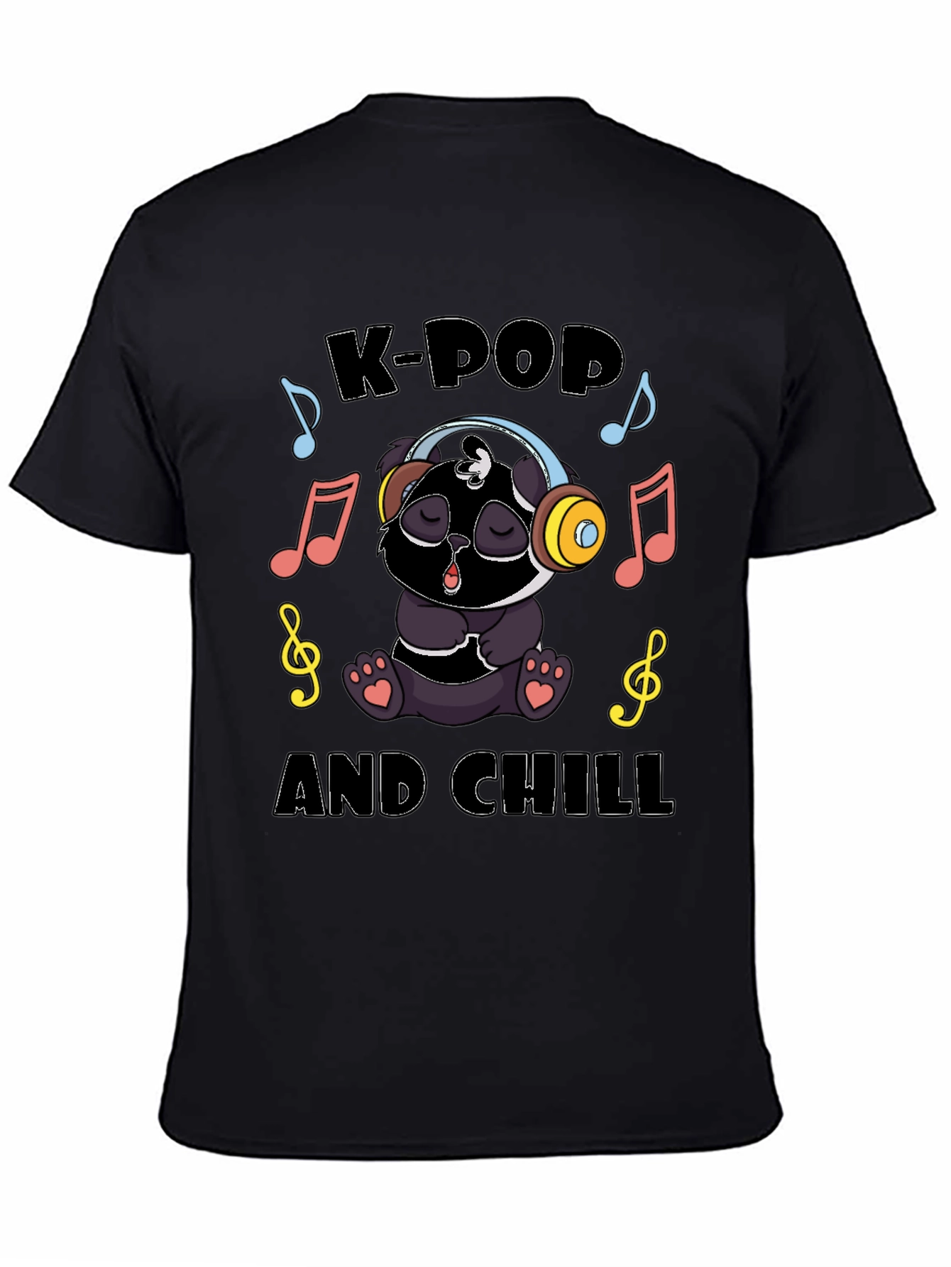 K-Pop and Chill Panda T-Shirt