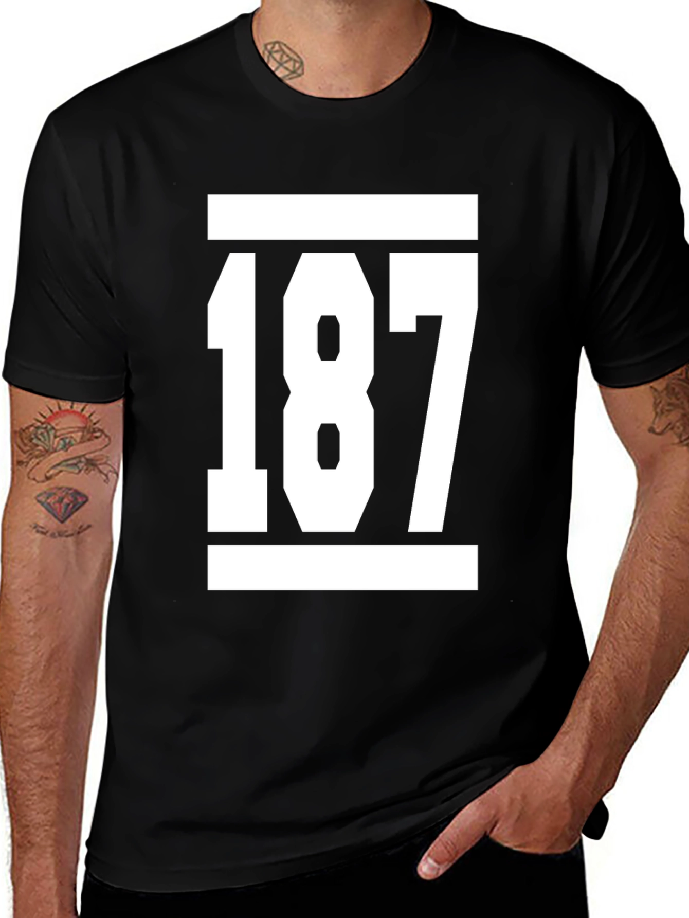 187 Graphic Tee - Black T-Shirt