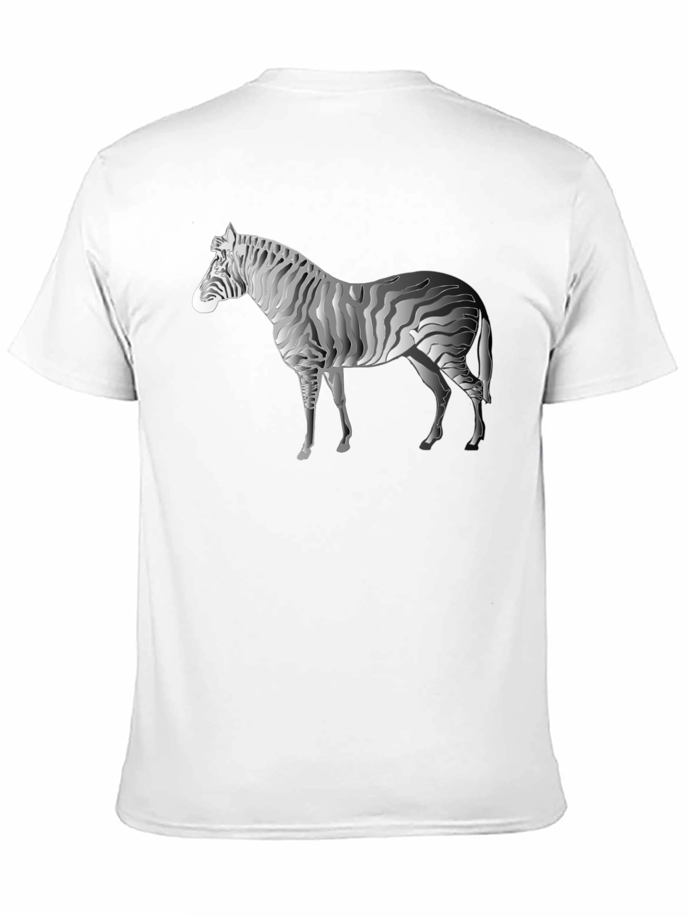 Zebra Print Black T-Shirt