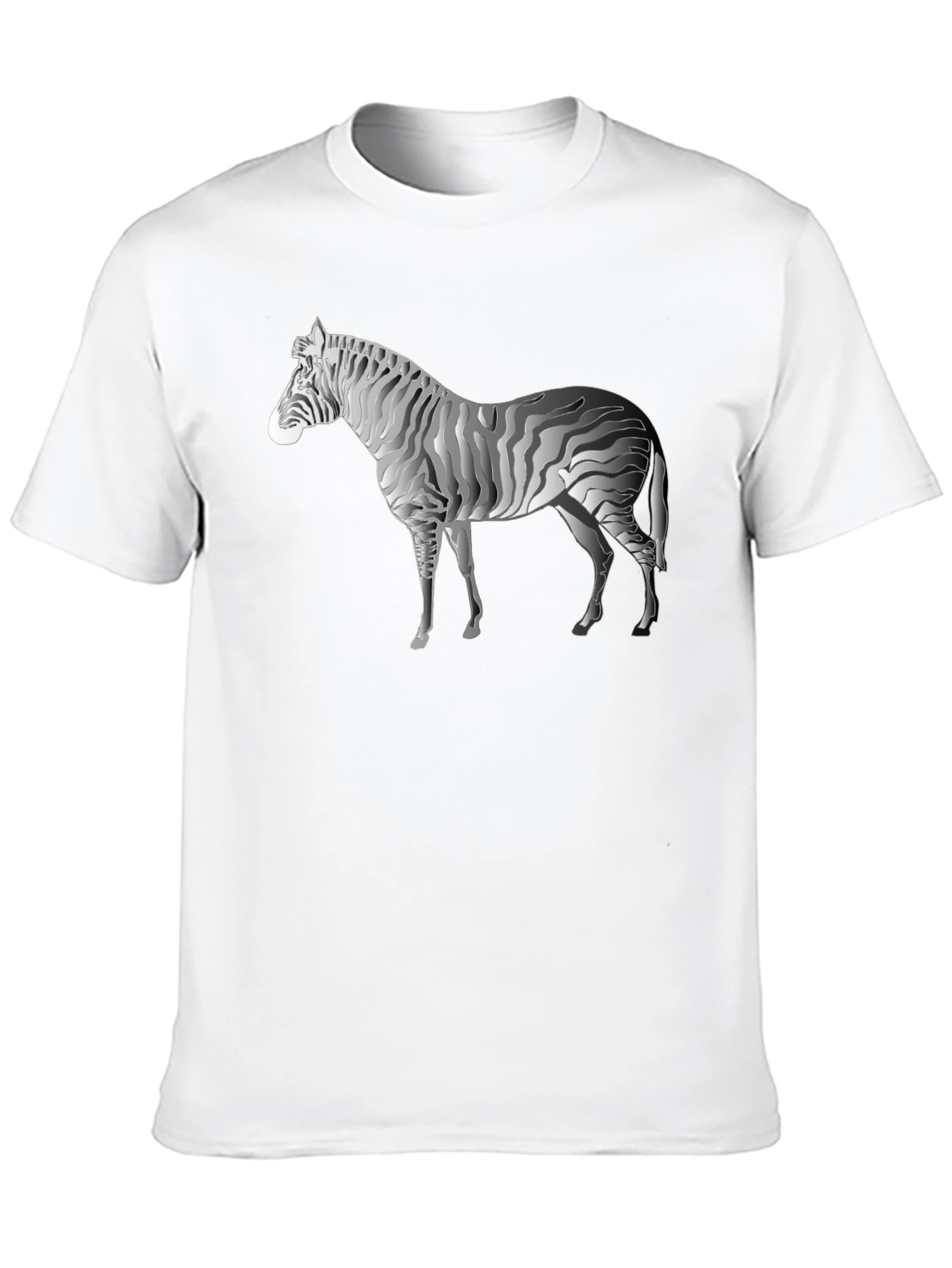 Zebra Print Black T-Shirt