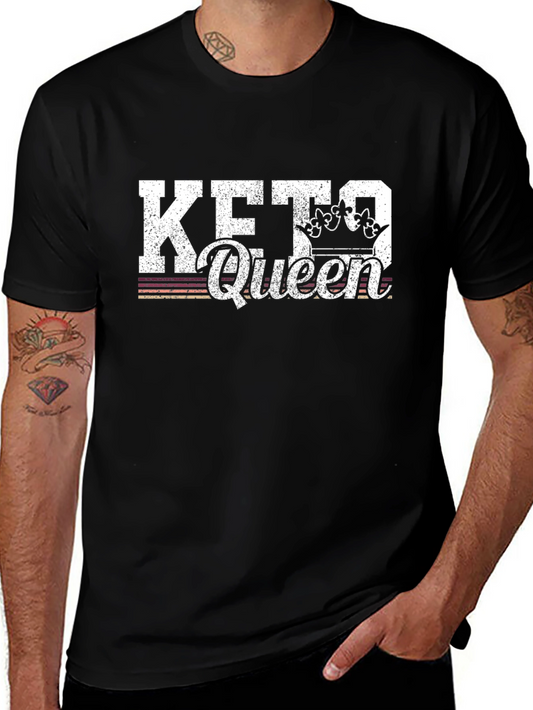 Keto Queen Graphic T-Shirt - Black