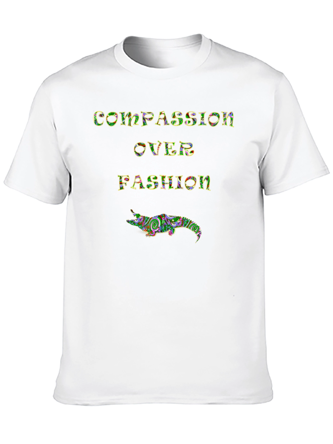 Compassion Over Fashion Graphic Tee