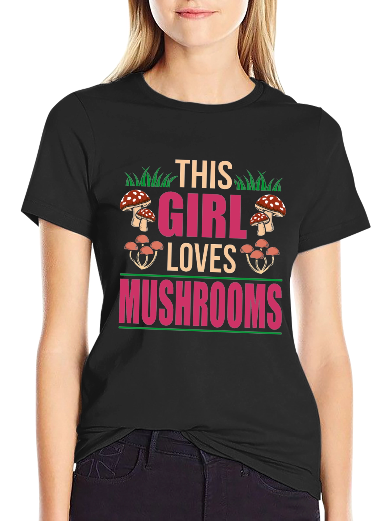 Mushroom Lover Graphic Tee - Womens