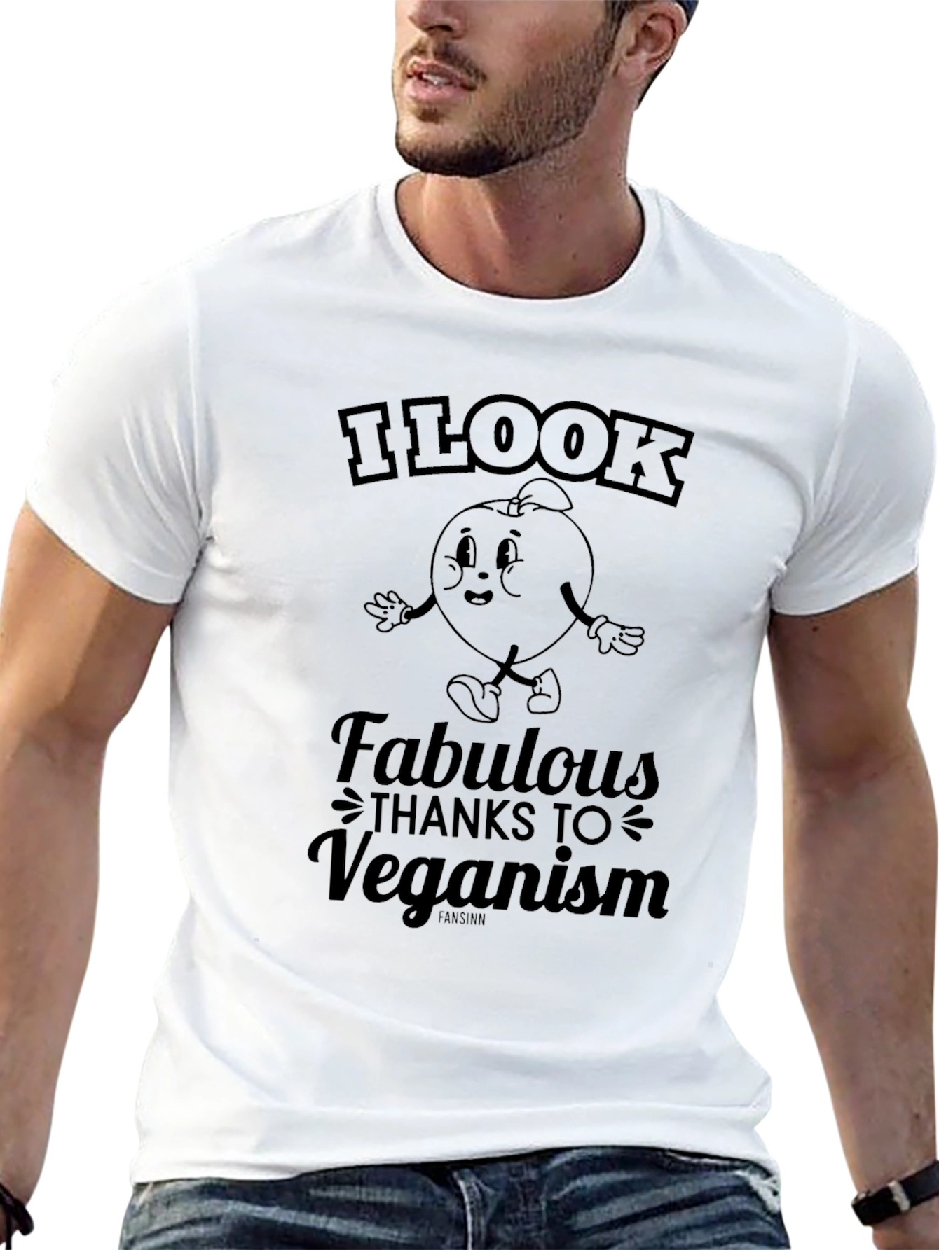 I Look Fabulous Thanks to Veganism Black T-Shirt