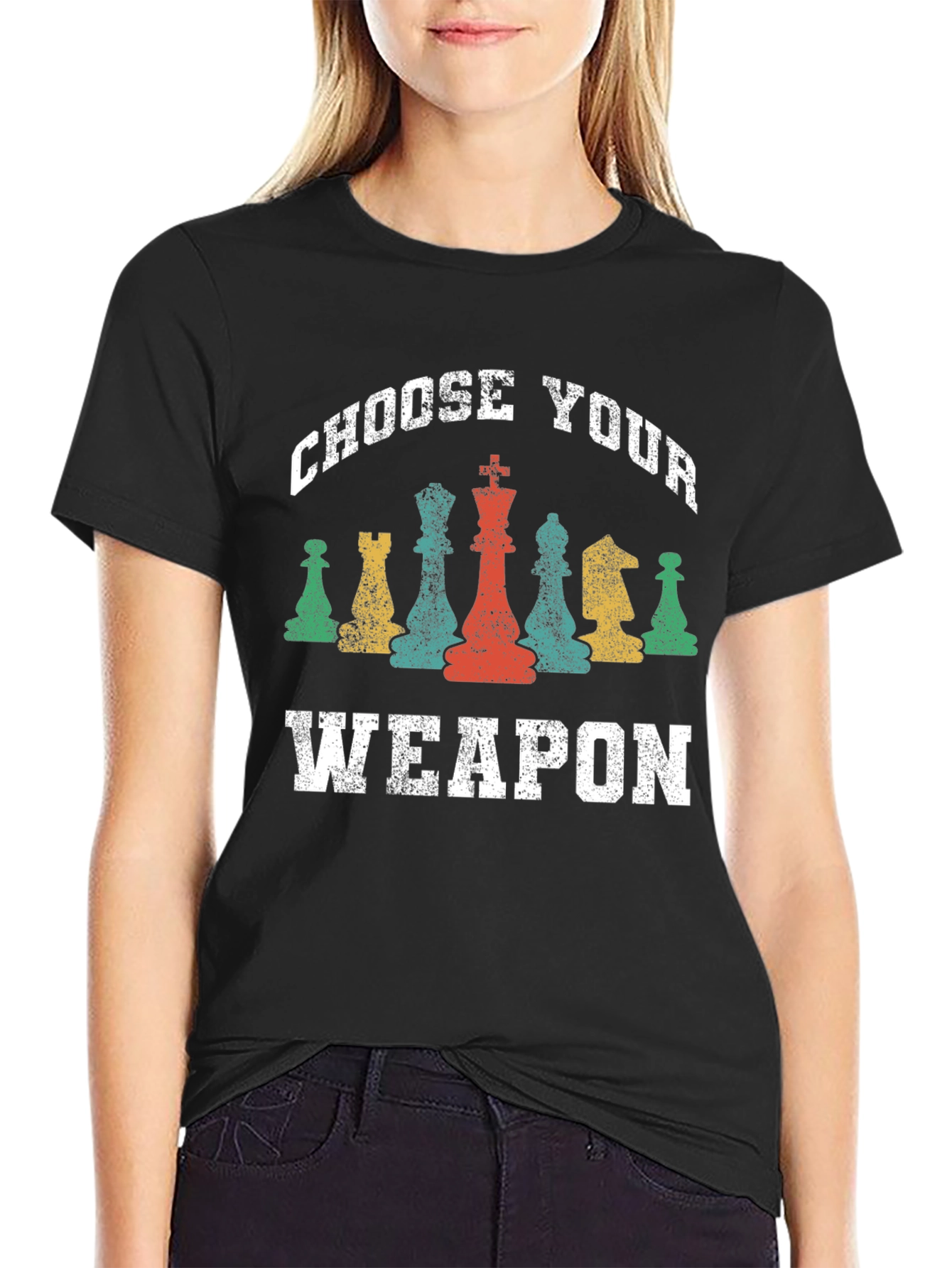 Choose Your Weapon Chess Graphic T-Shirt