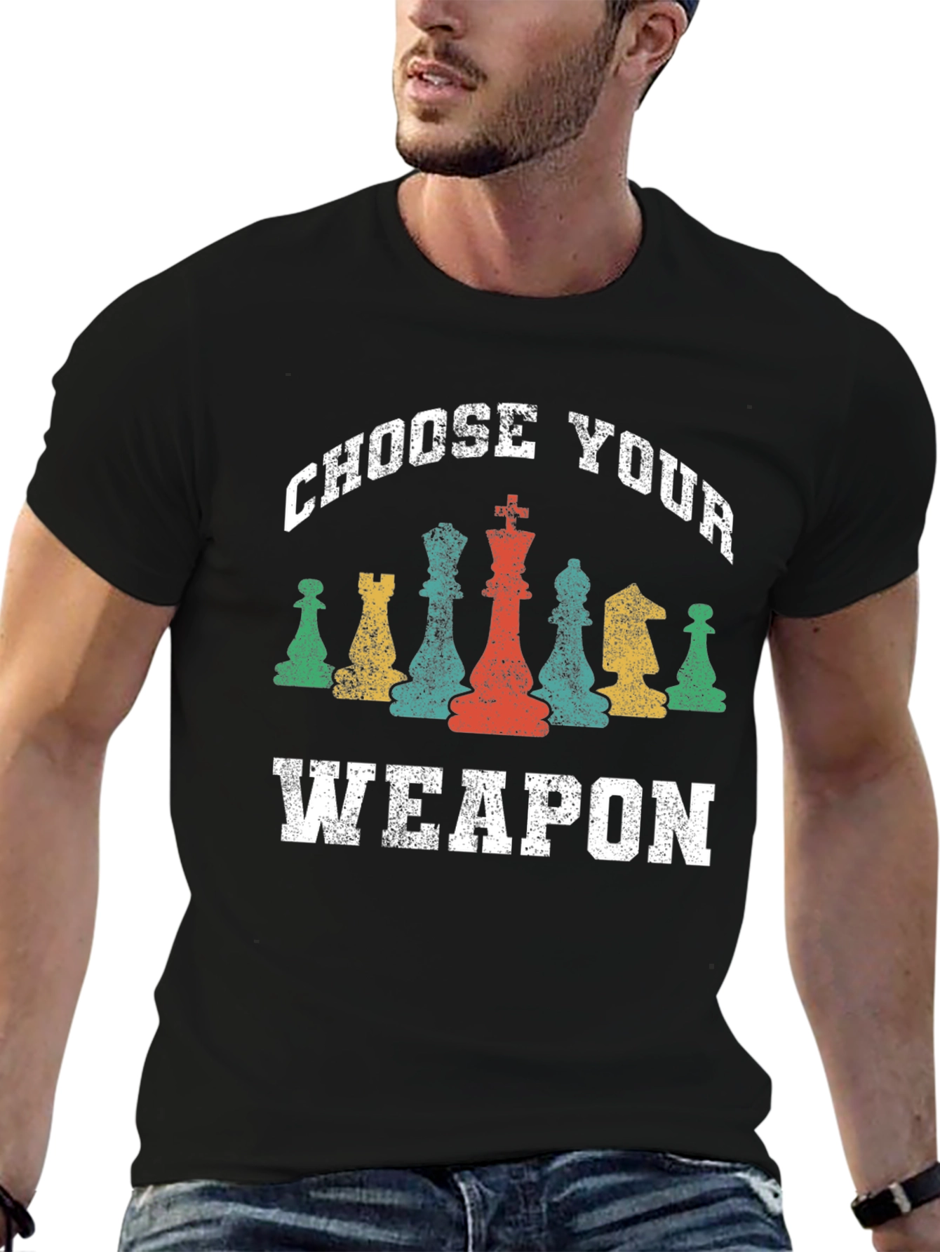 Choose Your Weapon Chess Graphic T-Shirt