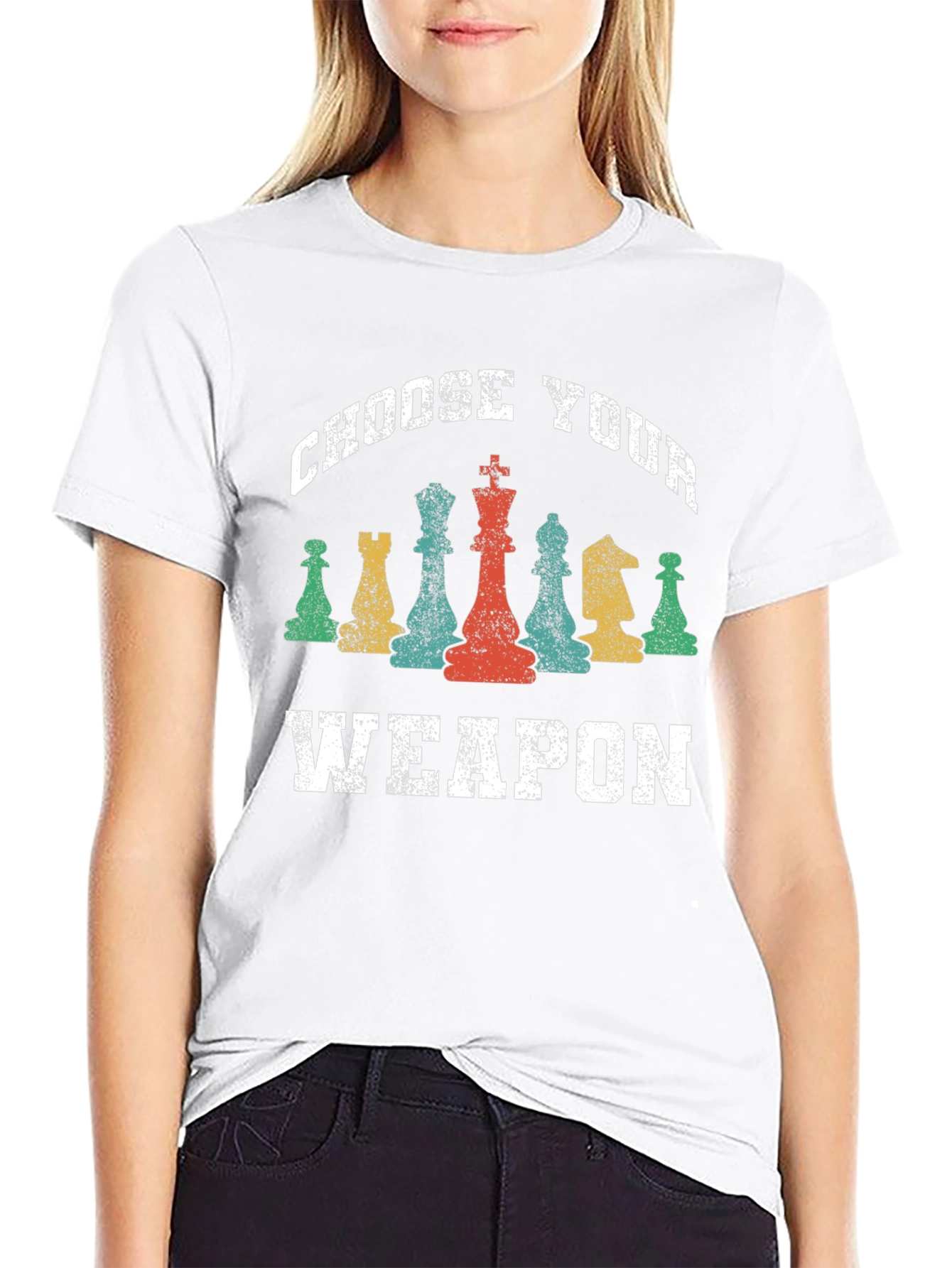 Choose Your Weapon Chess Graphic T-Shirt