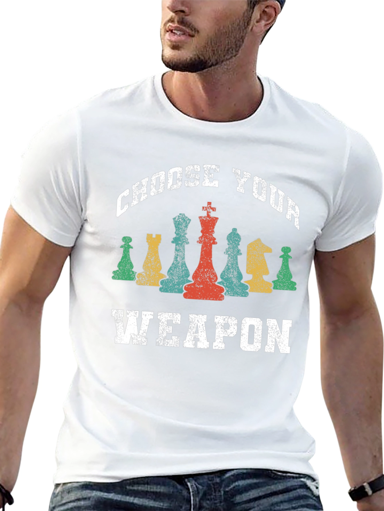 Choose Your Weapon Chess Graphic T-Shirt
