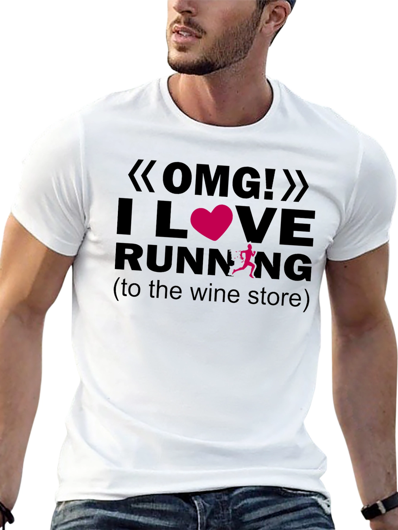 OMG! I Love Running Graphic Tee