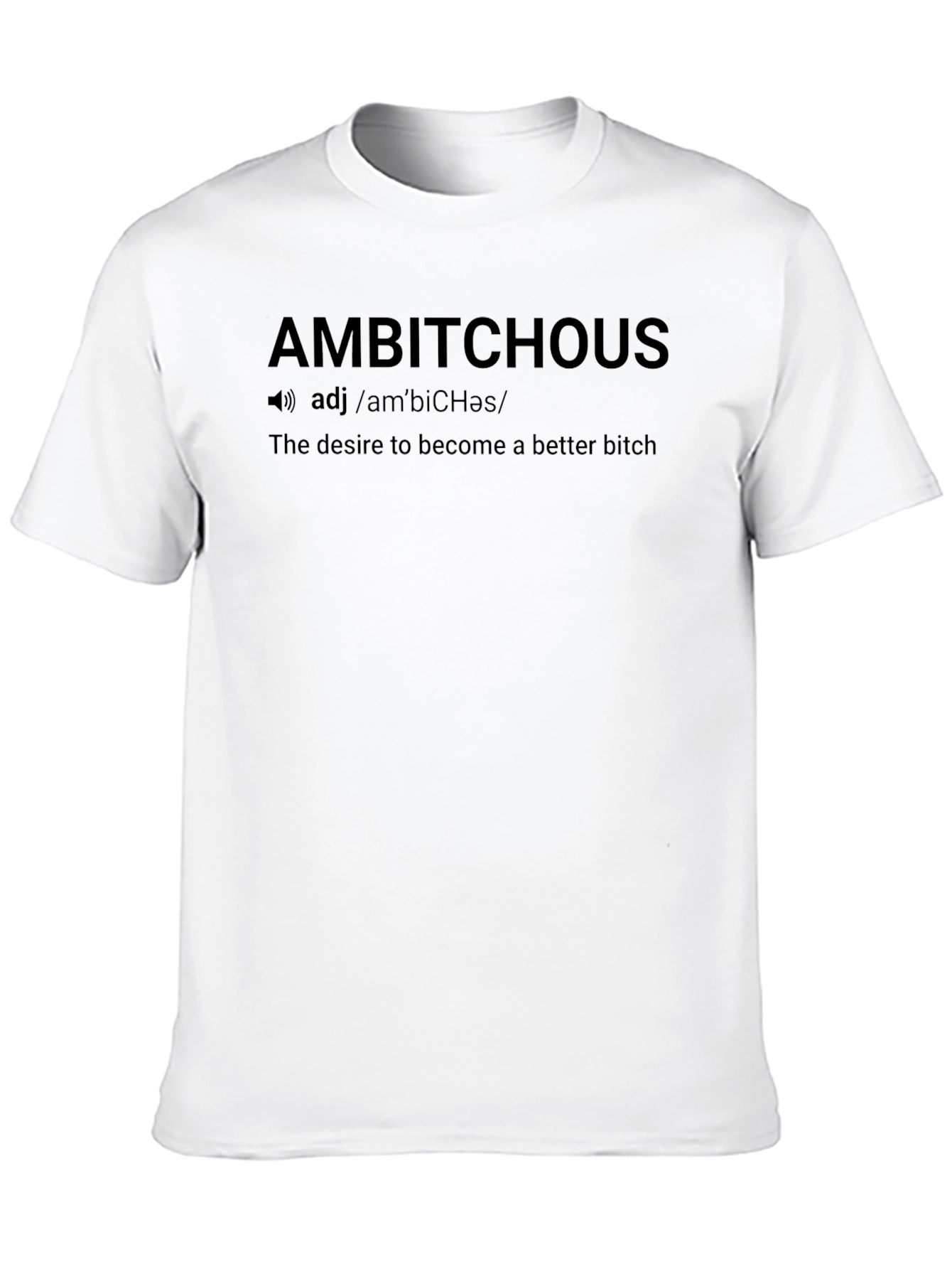 Ambitious Definition Graphic T-Shirt - Black