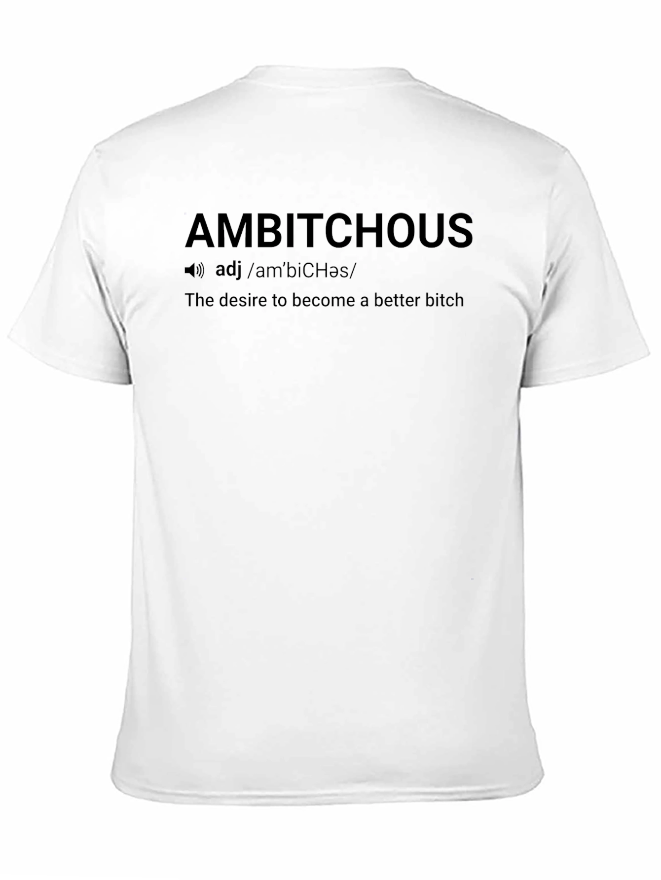 Ambitious Definition Graphic T-Shirt - Black