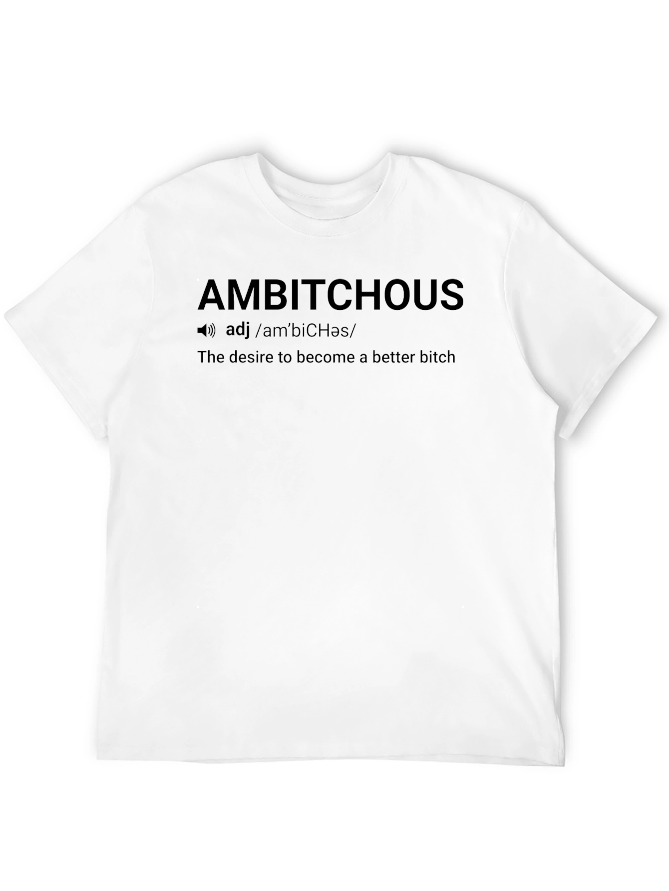 Ambitious Definition Graphic T-Shirt - Black