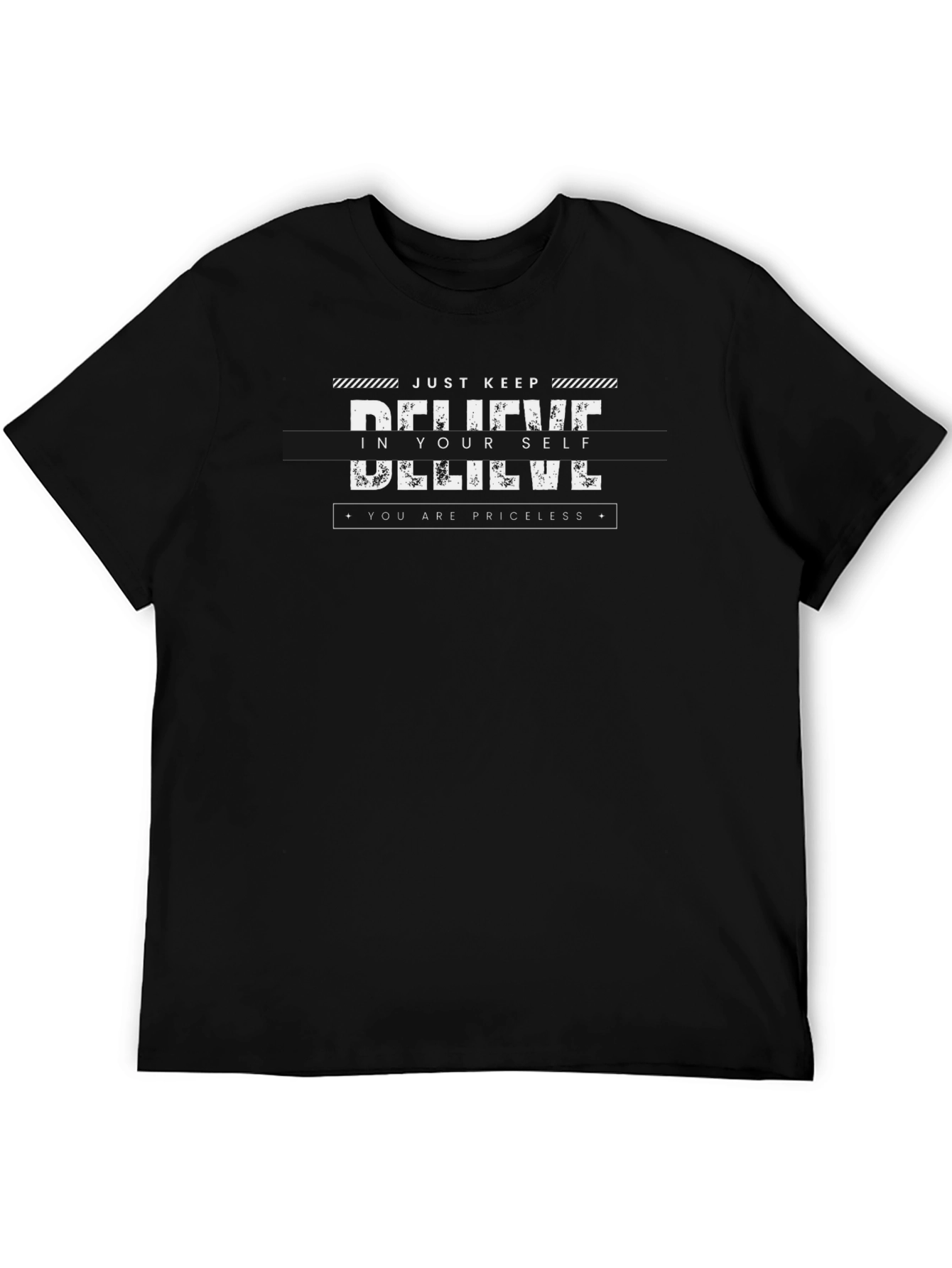 Believe In Yourself Graphic Tee - Black
