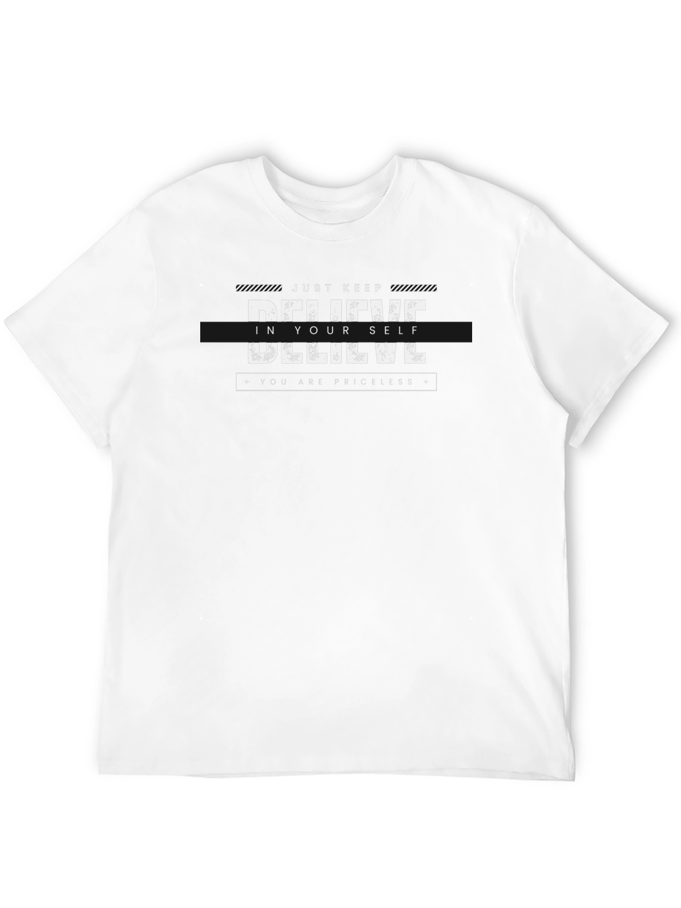 Believe In Yourself Graphic Tee - Black