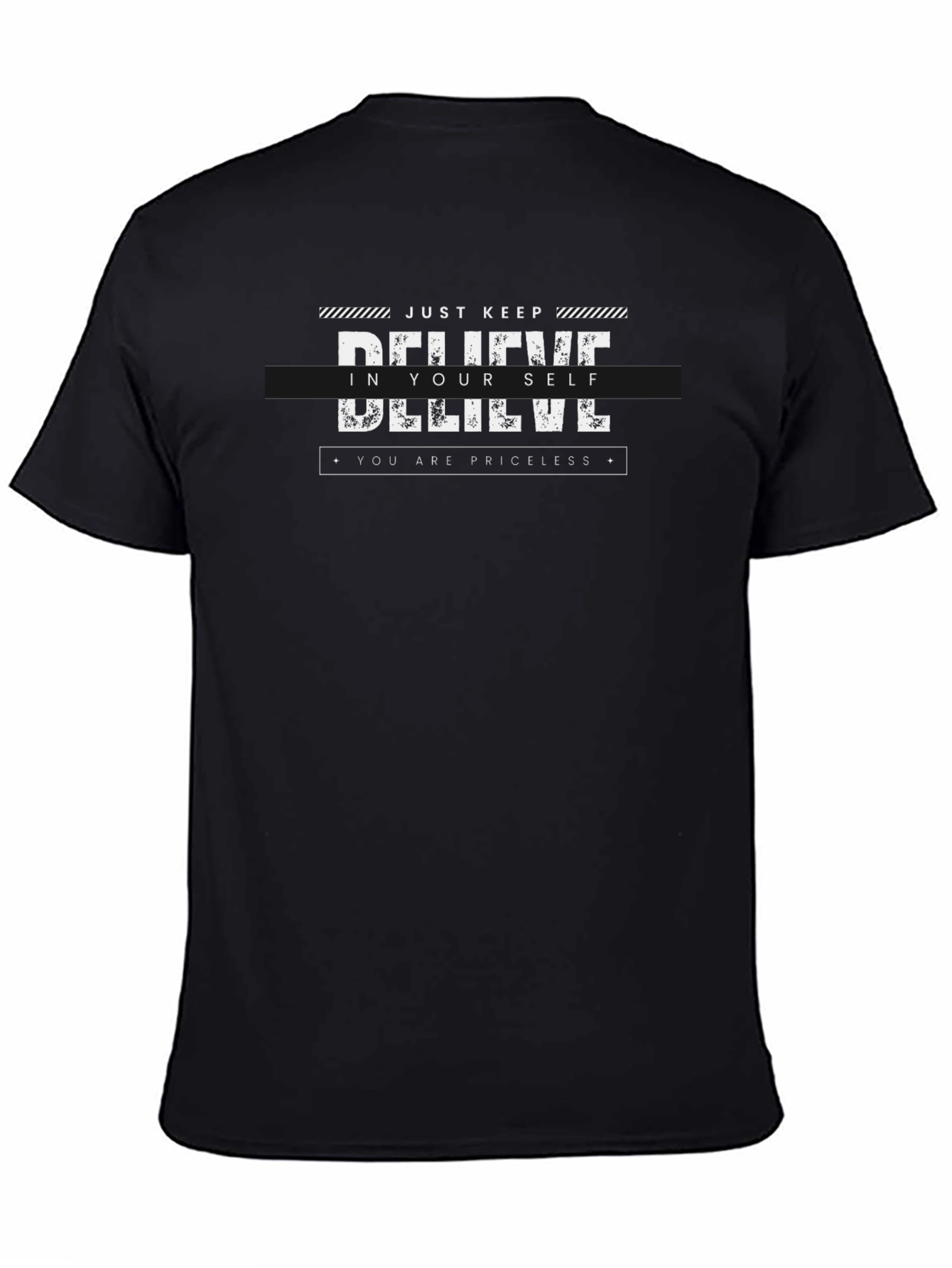 Believe In Yourself Graphic Tee - Black