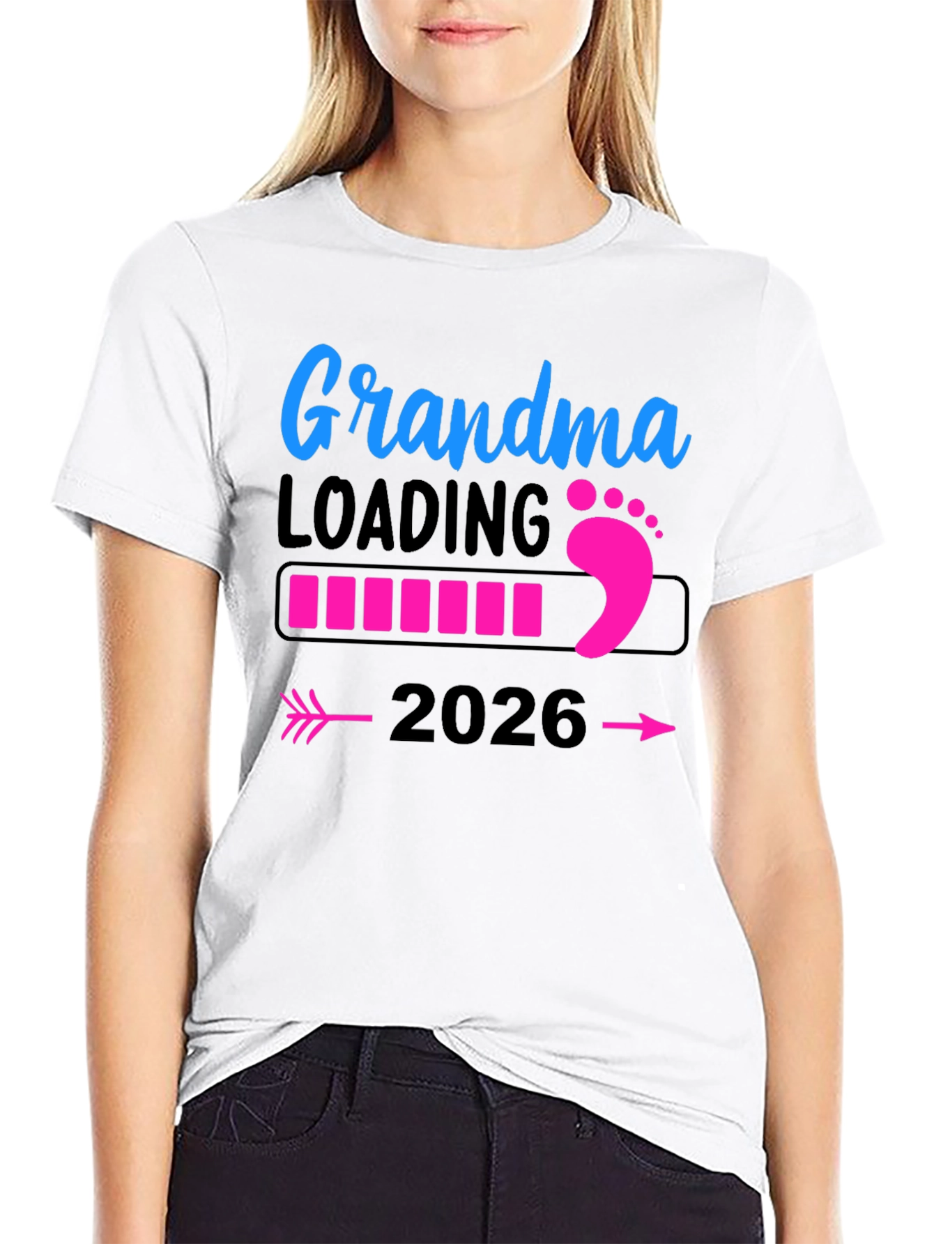 Grandma Loading 2026 T-Shirt Pregnancy Announcement Tee
