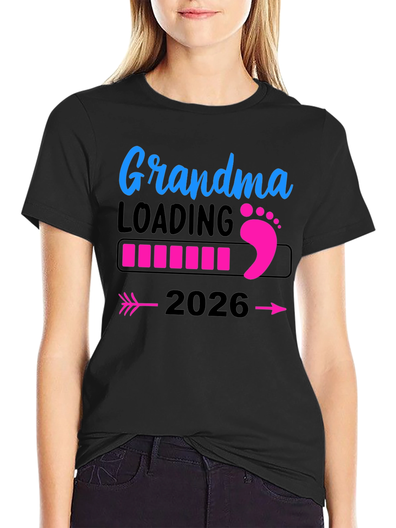 Grandma Loading 2026 T-Shirt Pregnancy Announcement Tee