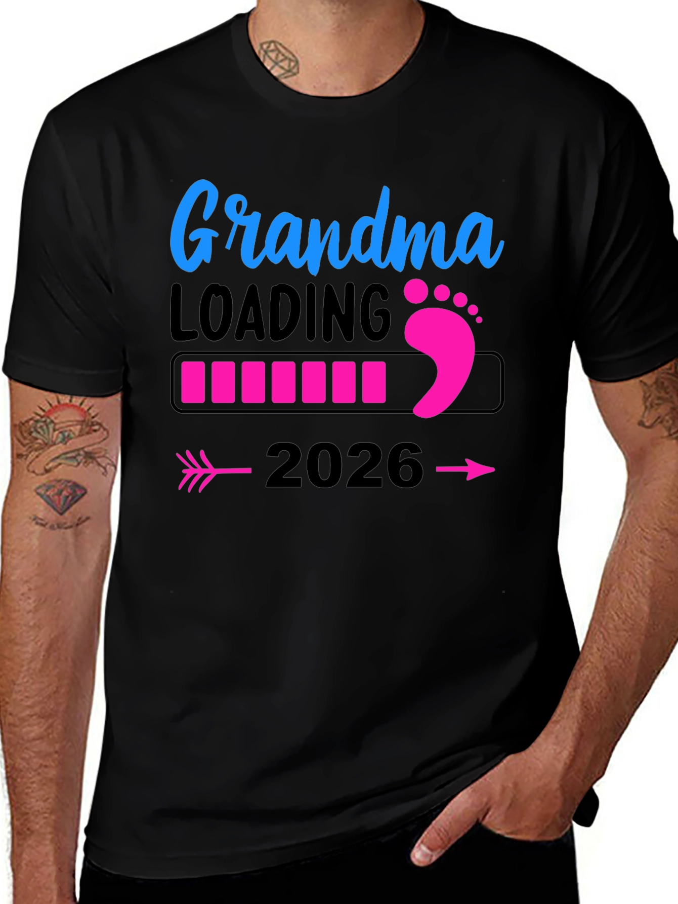 Grandma Loading 2026 T-Shirt Pregnancy Announcement Tee