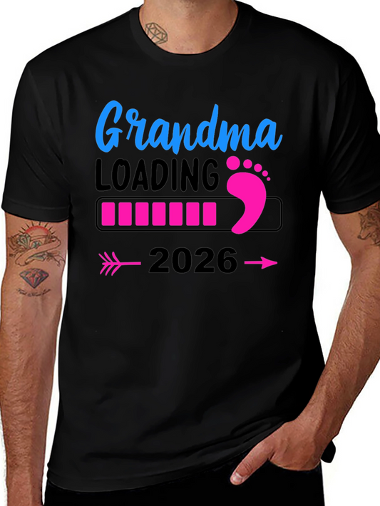 Grandma Loading 2026 T-Shirt Pregnancy Announcement Tee