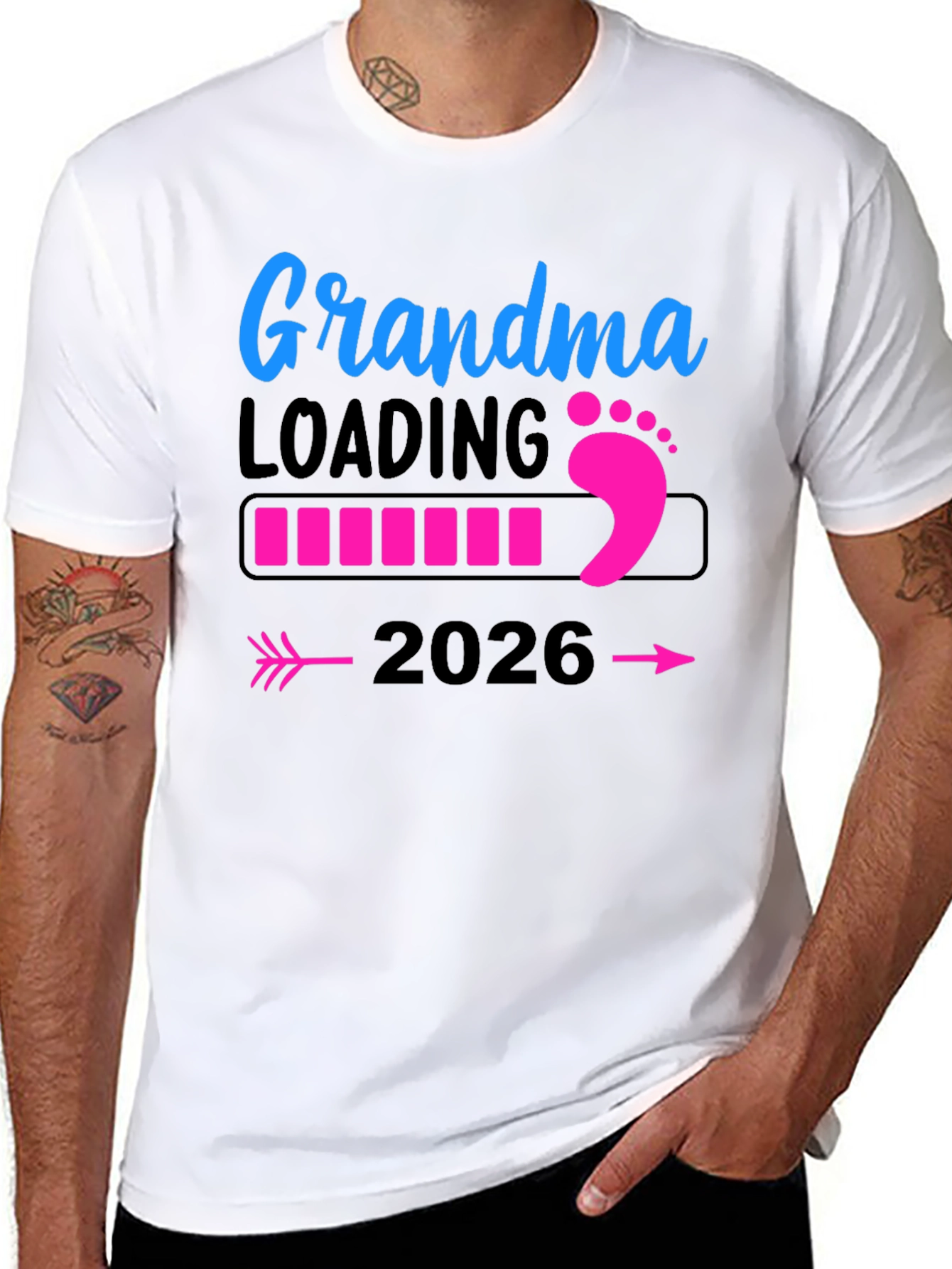 Grandma Loading 2026 T-Shirt Pregnancy Announcement Tee