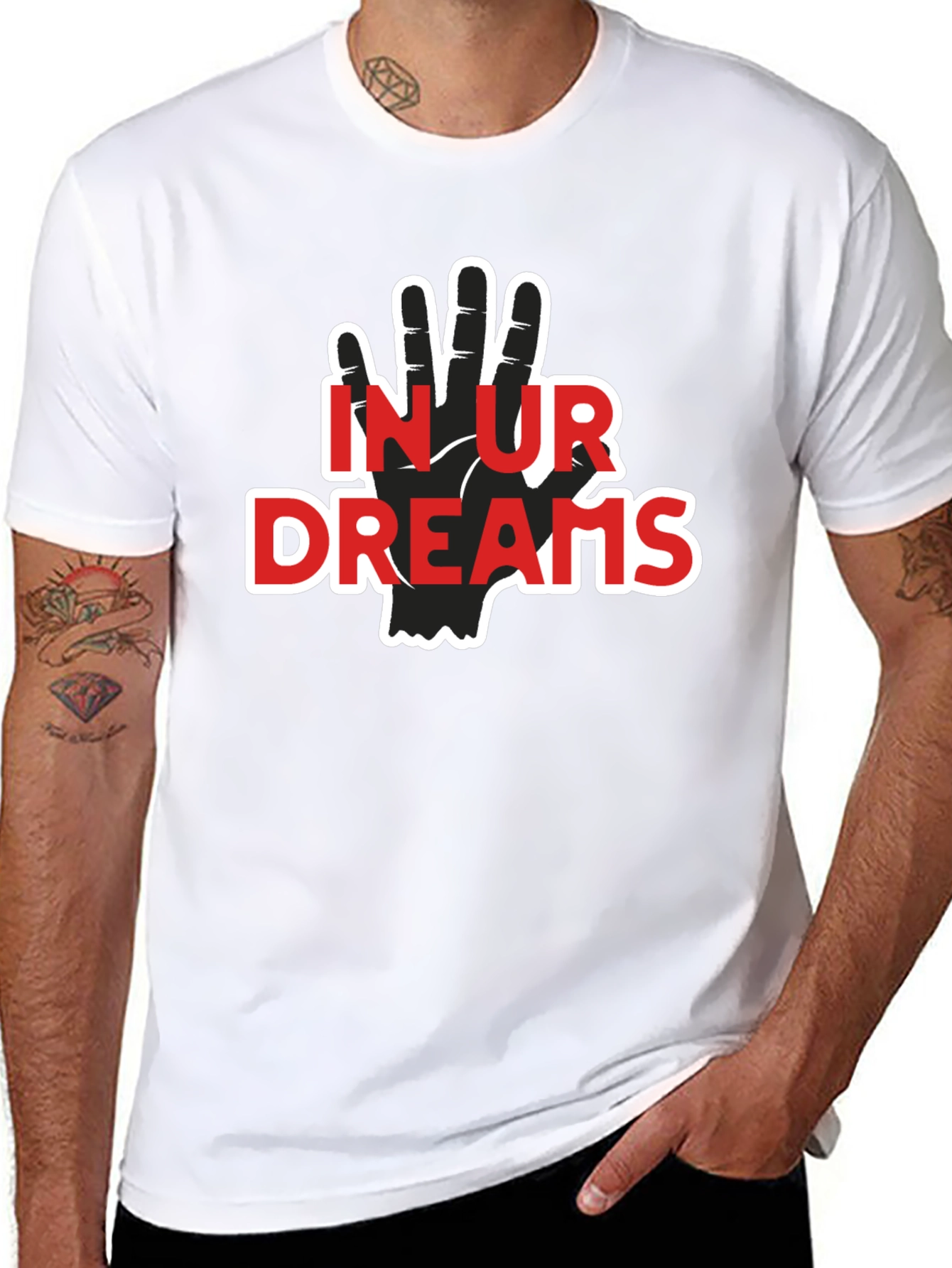 In Ur Dreams T-Shirt Black Cotton Graphic Tee