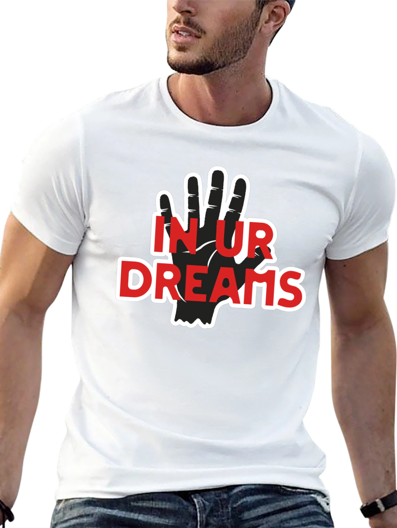 In Ur Dreams T-Shirt Black Cotton Graphic Tee