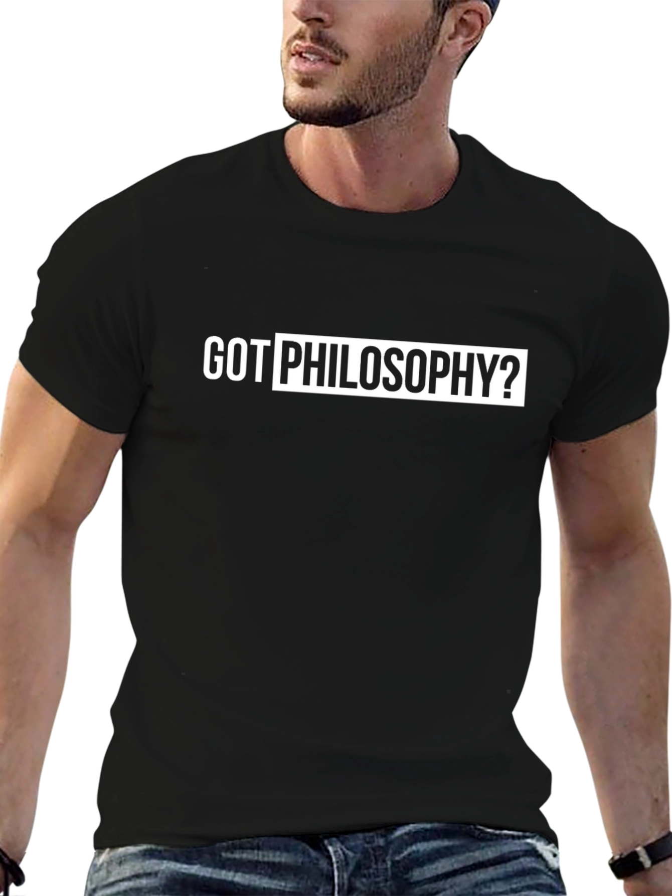 Got Philosophy? Black Graphic Tee