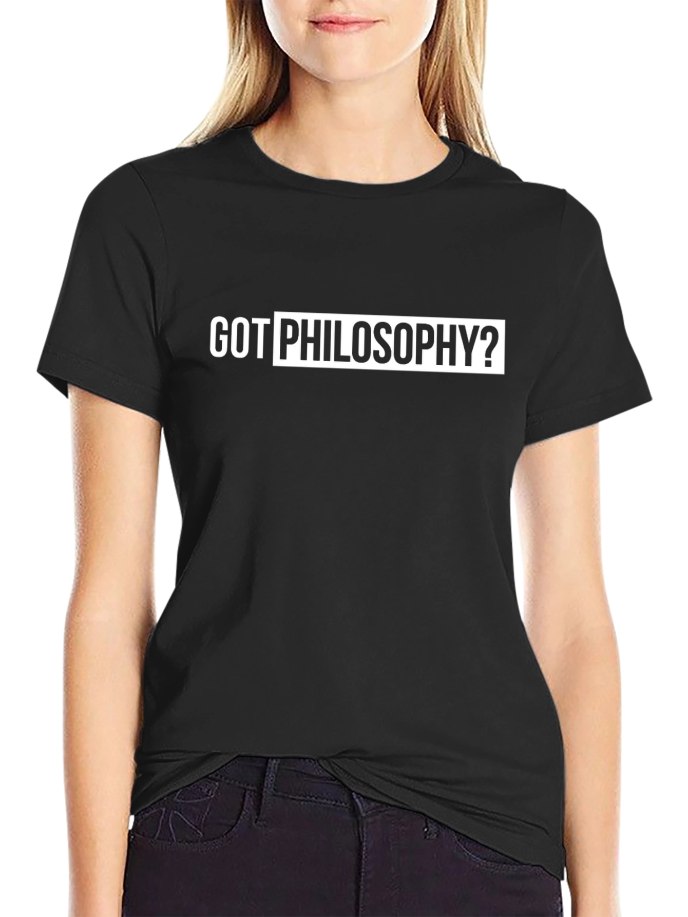 Got Philosophy? Black Graphic Tee