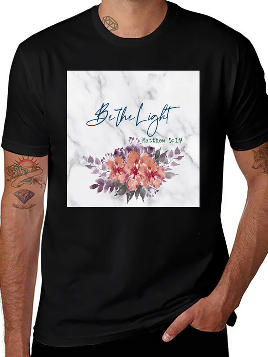 Be the Light Floral Graphic T-Shirt