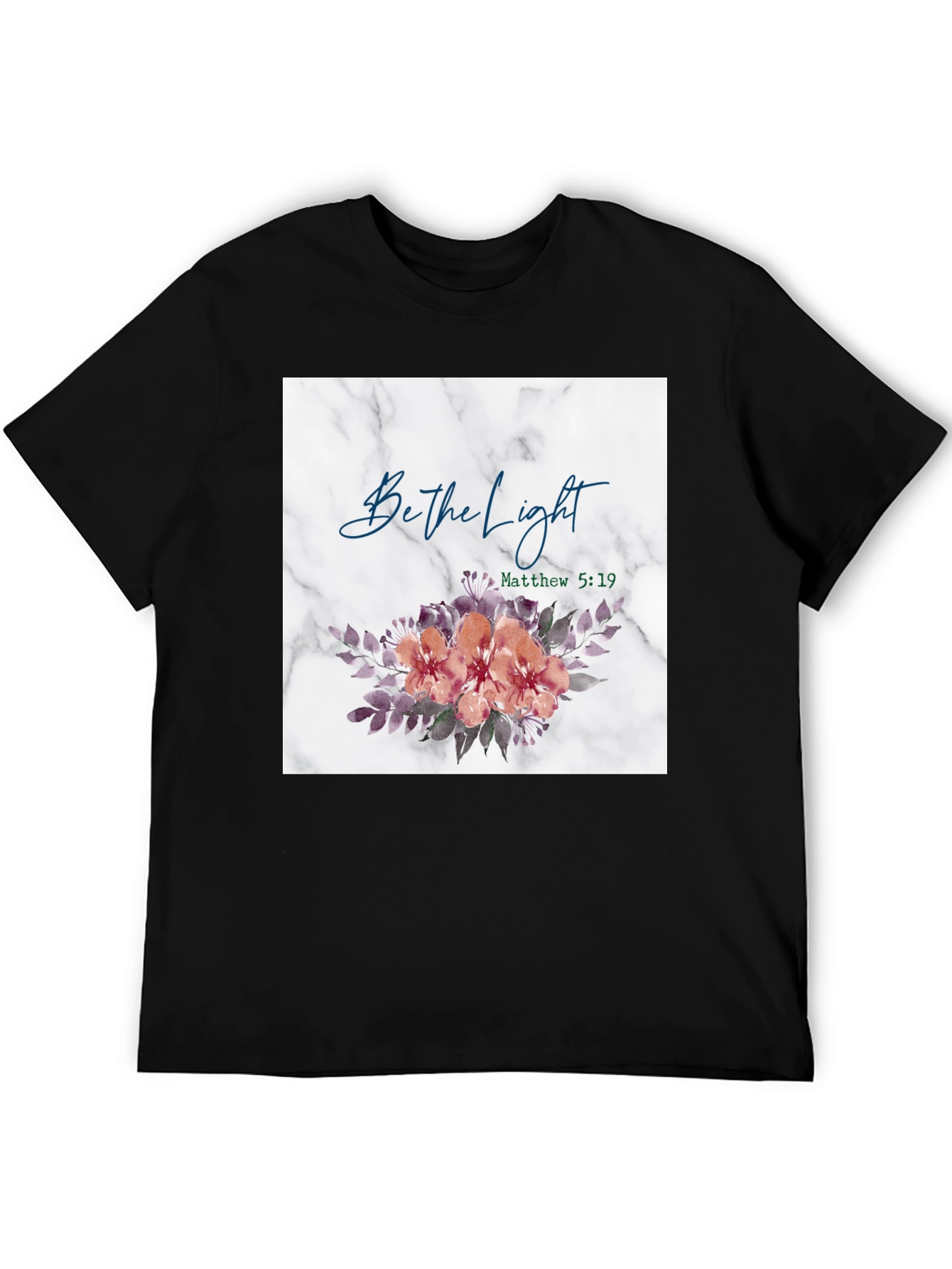 Be the Light Floral Graphic T-Shirt